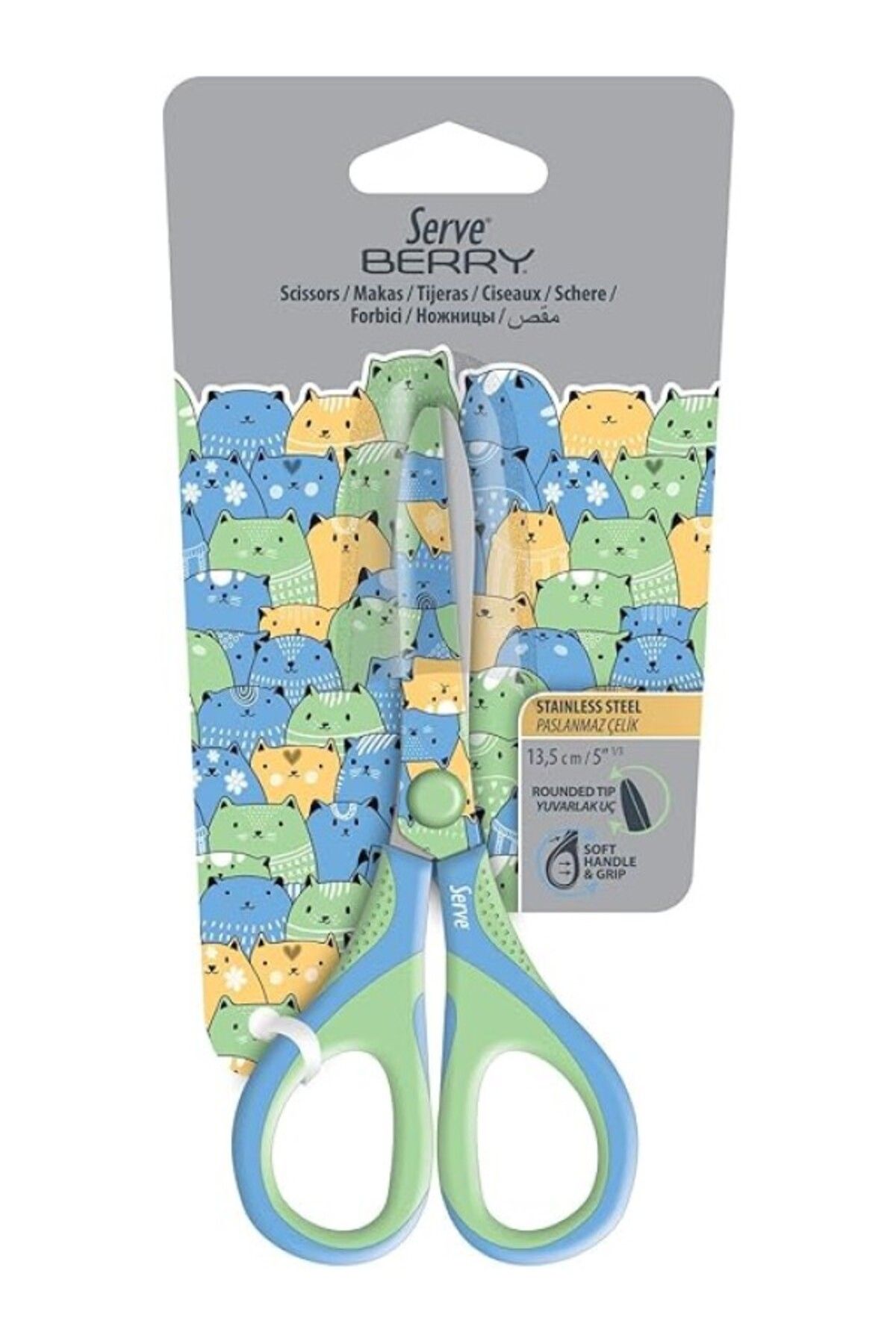 ShopZum Berry Makas Kedili Pastel Model 2 Tekli Blis