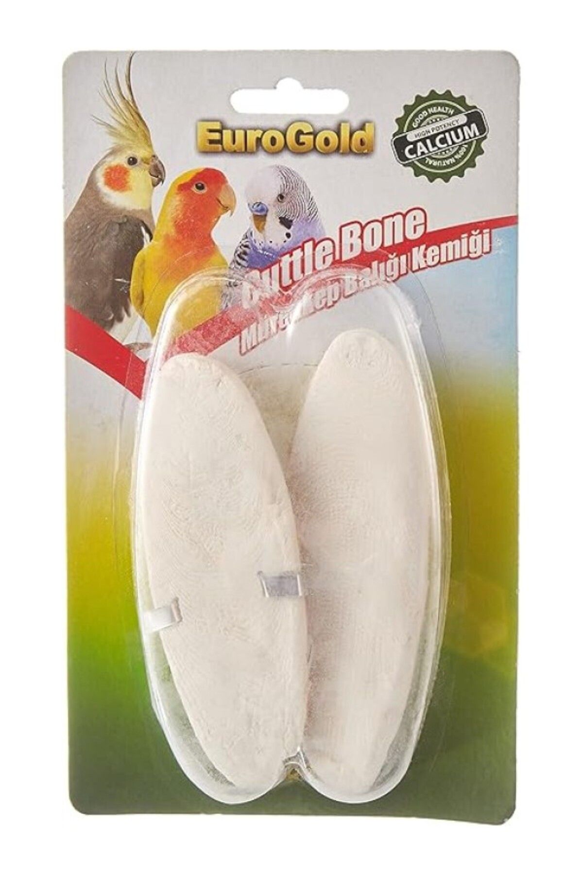 ShopZum 4513034 Kuşlar İçin Mürekkep Balığı Kemiği, Doğal Mineral Kaynağı, 2'Li, 15 Cm