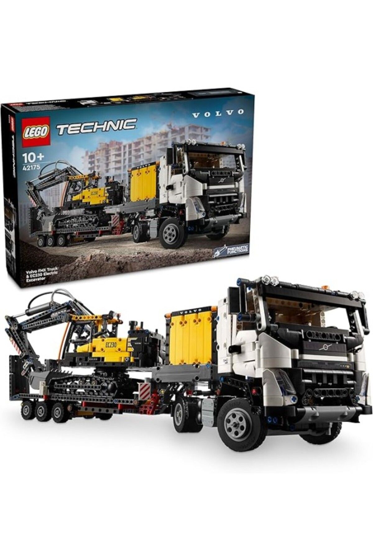 ShopZum Technic Volvo Fmx Kamyon Ve Ec230 Elektrikli Ekskavatör 42175-10 Yaş Ve Üzeri Çocuklar