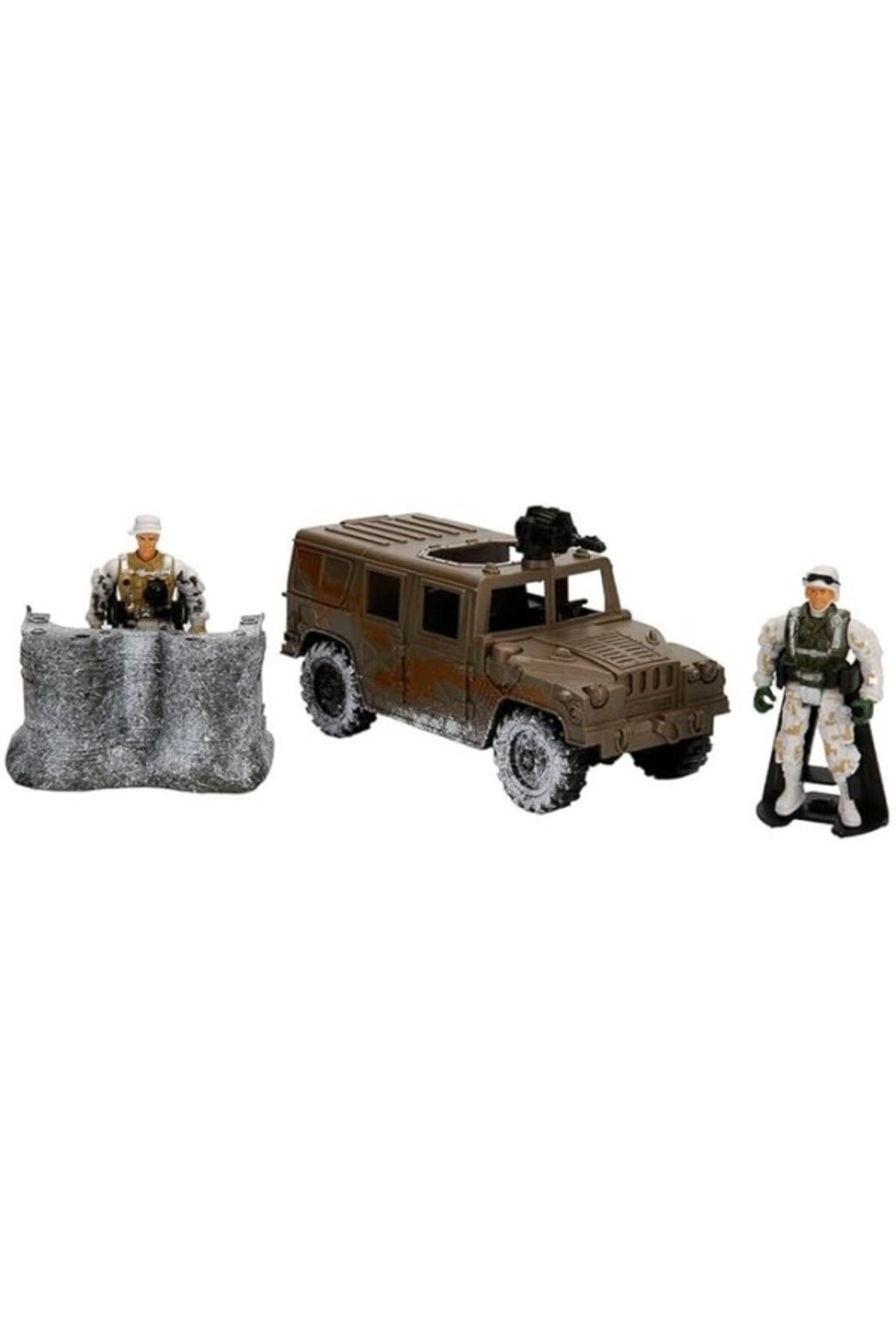 ShopZum S00007085 Sesli Ve Işıklı Kar Temalı Askeri Araçlar Oyun Seti Jeep