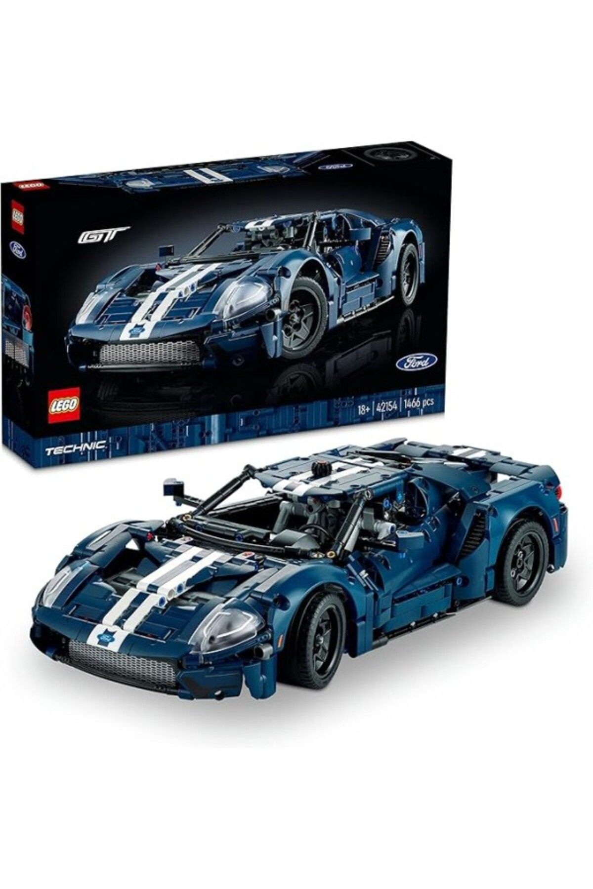 ShopZum Technic 2022 Ford Gt 42154 - Yetişkinler İçin Sergilenebilecek Bir Supercar Modeli İçeren
