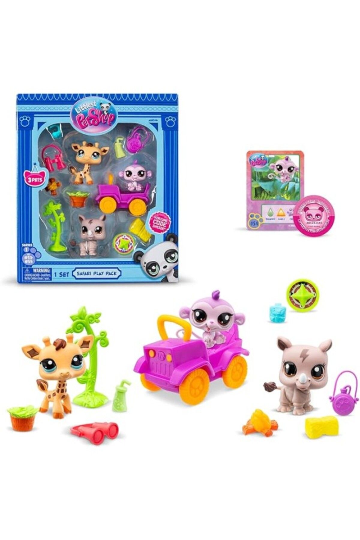 ShopZum Littlest Pet Shop Sun-Bsf-Lps-Figür Set Minişler Safari Temalı