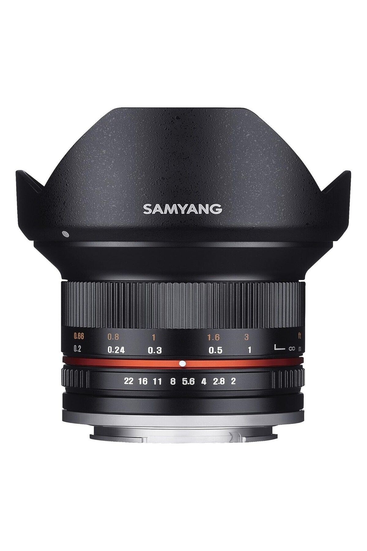 SAMYANG SY12M-E-BK 12 mm F2.0 Sony E kameralar için ultra geniş açılı objektif, siyah