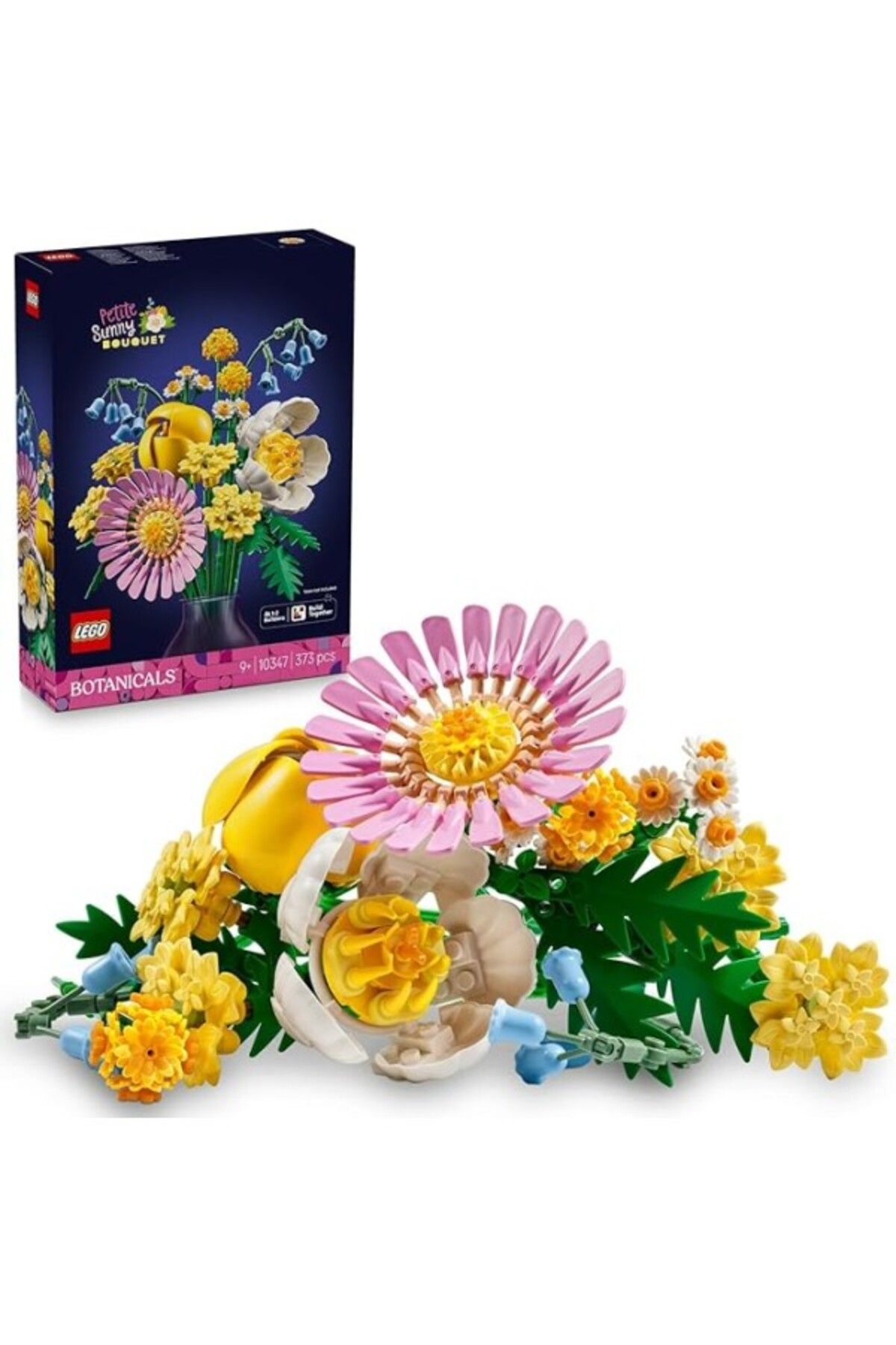 ShopZum Botanicals Küçük Sarı Buket 10347-9 Yaş Ve Üzeri Kız Ve Erkek Çocuklar Papatya, Şakayık Ve