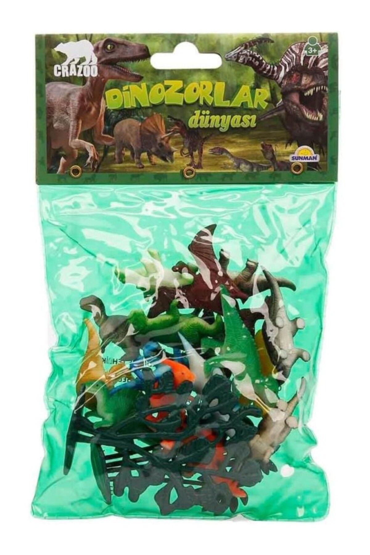 ShopZum Crazoo Sun-Rst-Crz-Figür Dinozorlar Dünyasi Kçk.Poşet 3A.