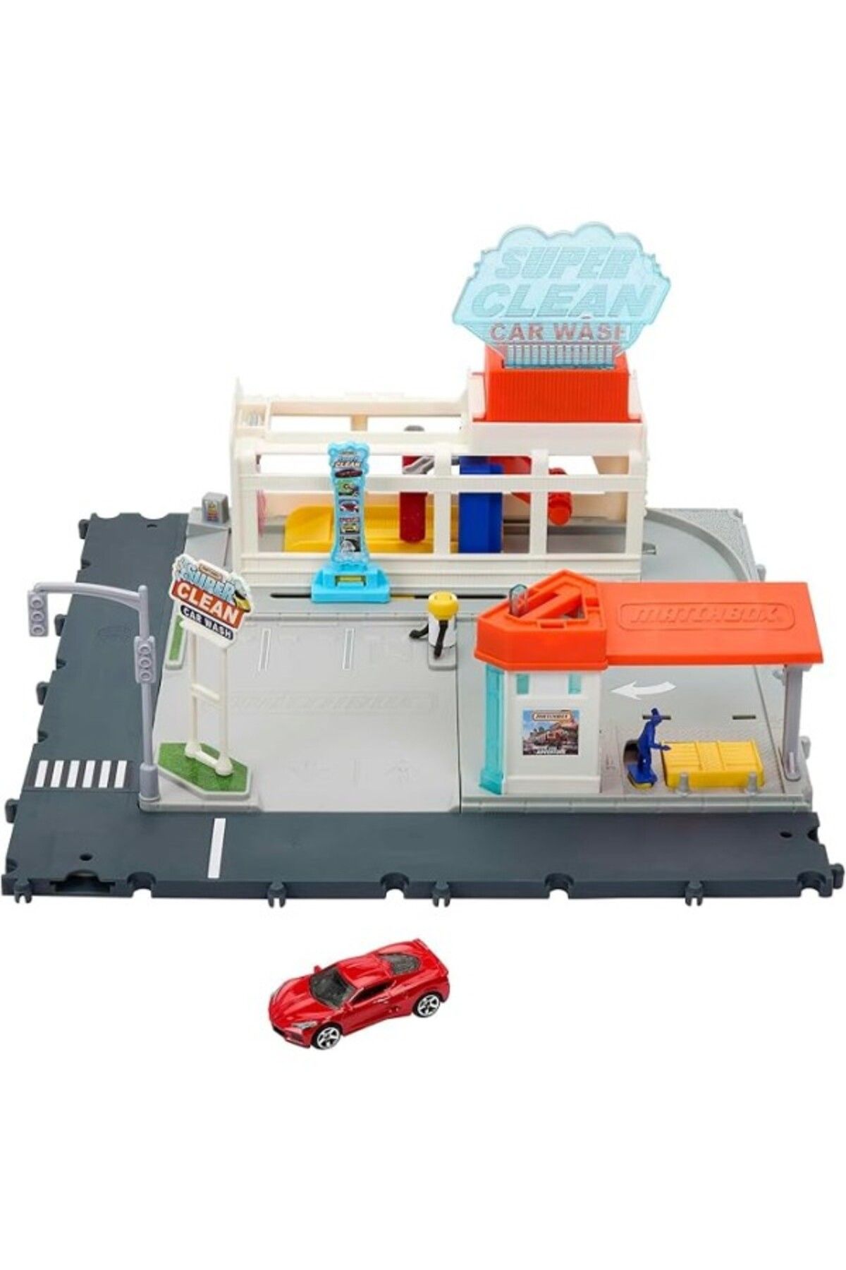 ShopZum Aksiyon Sürücüleri Süper Oto Yıkama Oyun Seti, 3 Yaş Ve Üzeri, Hnj54