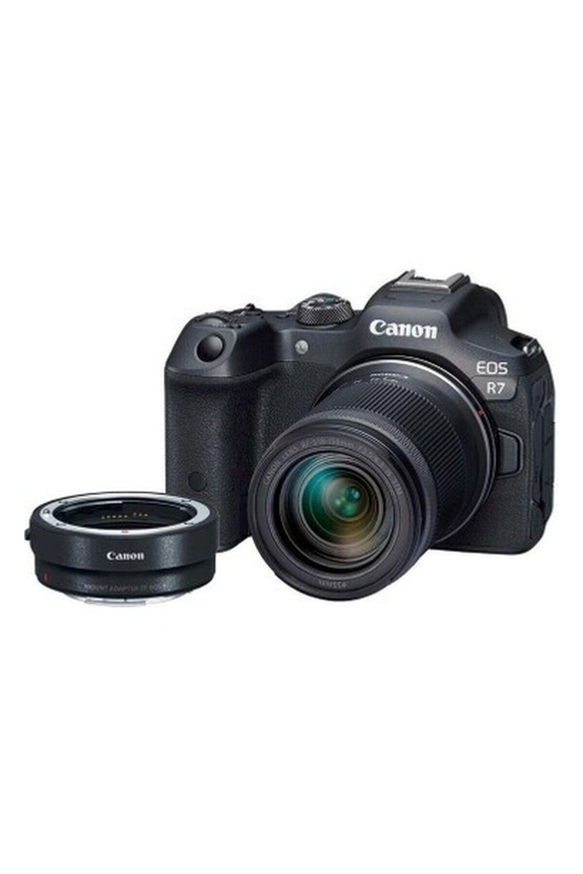 Canon Eos R7 + 18-150 mm Fotoğraf Makinesi + Ef-Eos R Adaptör (Canon Eurasia Garantili)