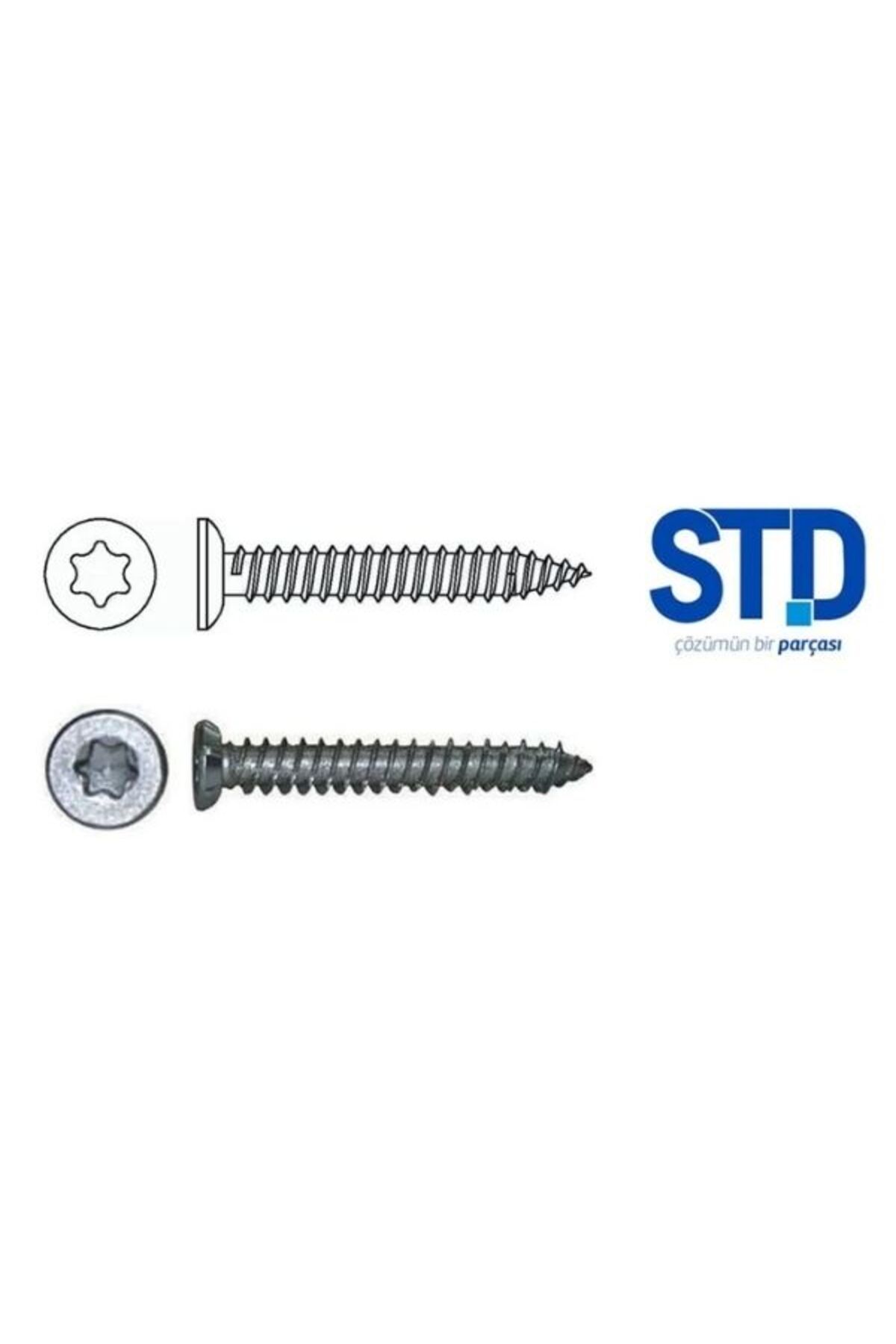 HIRDAVATADAM STD Buldex Vida Dübelsiz Montaj Vidası ( 6'lık ) 7,5x120 Mm. Beton 'a uygulanır ( 25 Adet )