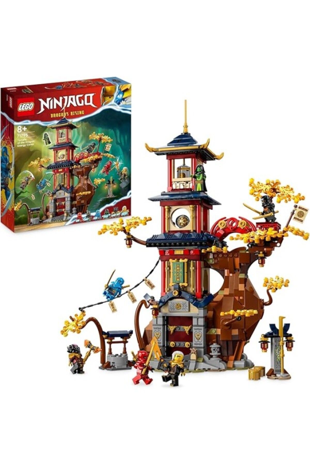 ShopZum Lego Ninjago Ejderha Enerji Küreleri 71795-8 Yaş Ve Üzeri Çocuklar Için Bir Tapınak Ve 6 Minifigür