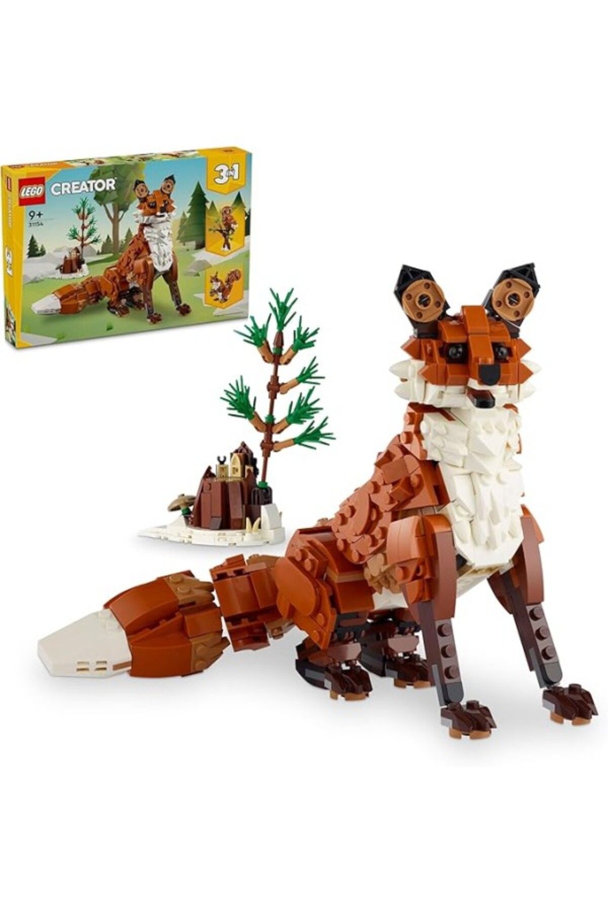 ShopZum Lego® Creator Orman Hayvanları: Kızıl Tilki 31154-9 Yaş Ve Üzeri Çocuklar Için Baykuş Ve Sincap