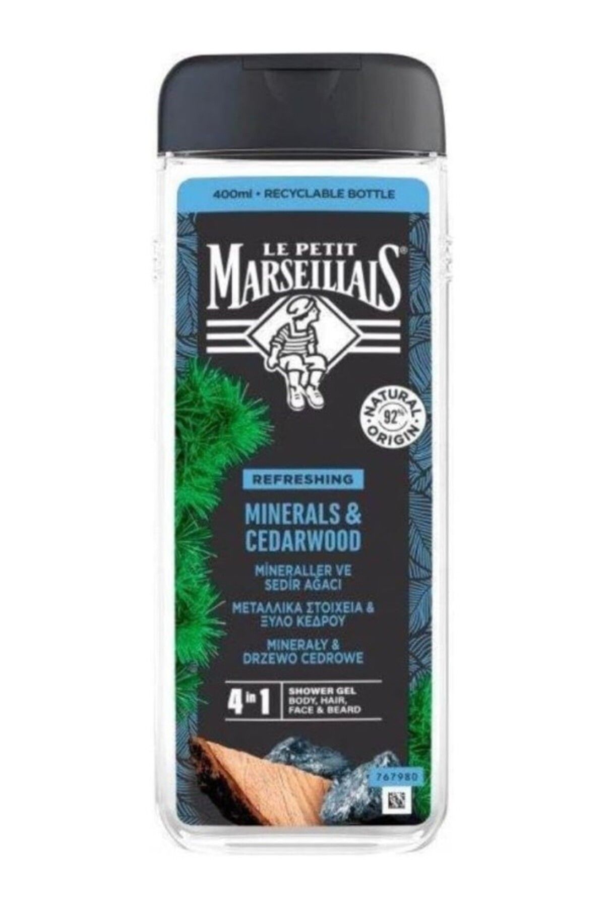 ShopZum Duş Jeli Men Serisi Mineral Ve Sedir Ağacı (400 Ml)