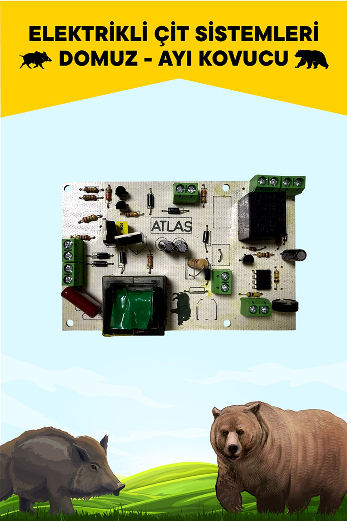 Atlas ELEKTRİKLİ ÇİT SENSÖRLÜ DEVRE KARTI