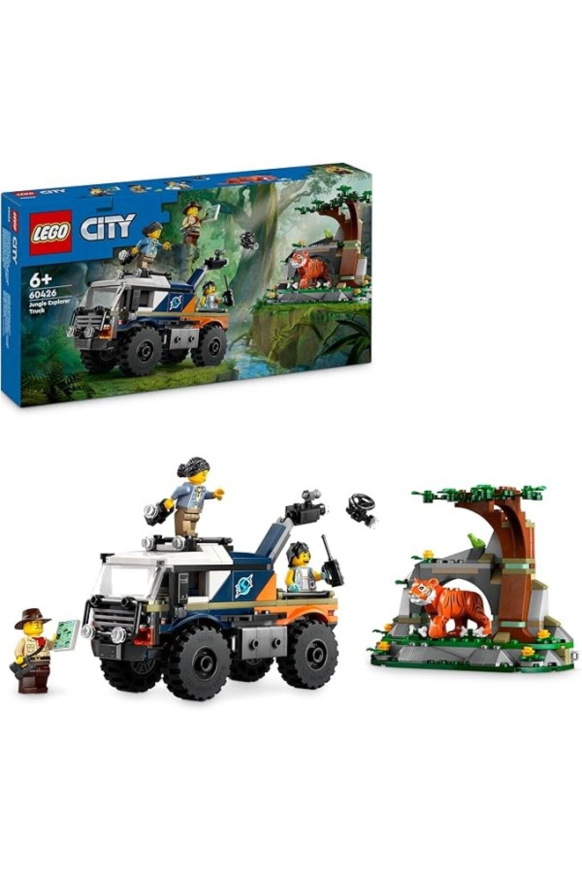 ShopZum Lego City Orman Kaşifinin Arazi Kamyonu 60426-6 Yaş Ve Üzeri Çocuklar Için Yaratıcı Oyuncak Yapım