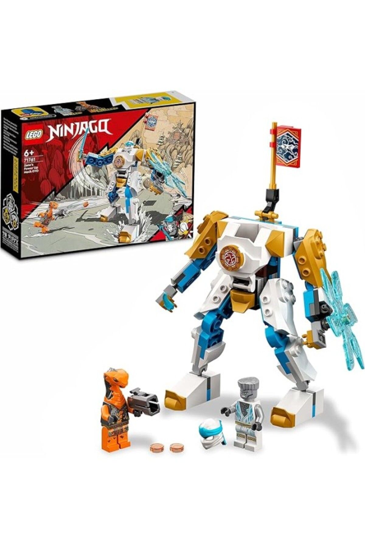 ShopZum Lego® Ninjago® Zane’In Güçlendirici Robotu Evo 71761-6 Yaş Ve Üzeri Için Ninja Oyuncağı İçeren