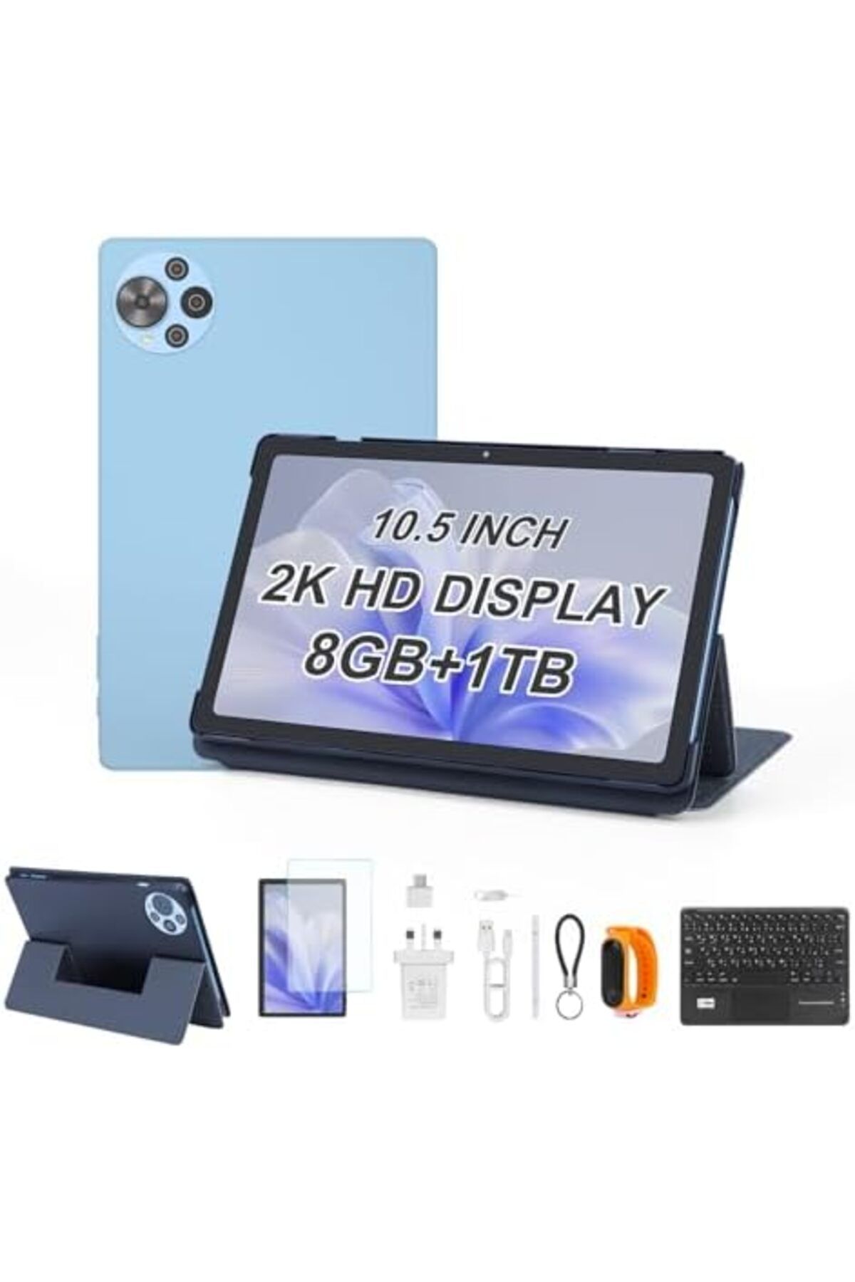 CIDEA-C idea 10.5 inch Tablet, 8GB+1TB Tablet PC with Android 14, Dual SIM, 5G LTE 1280x2000 2KHD Touch Sc 2