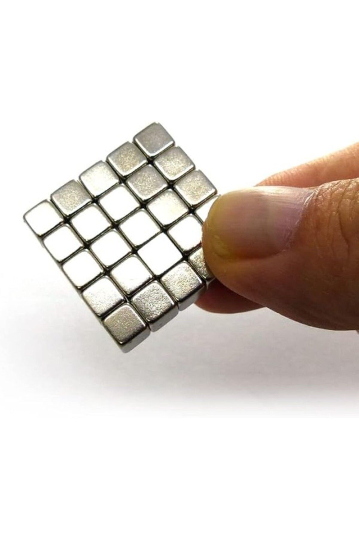 ShopZum Hdg 50 Adet 5X5X5 Mm Sihirli Manyetik Küp Neodyum Mıknatıs Güçlü Çekim