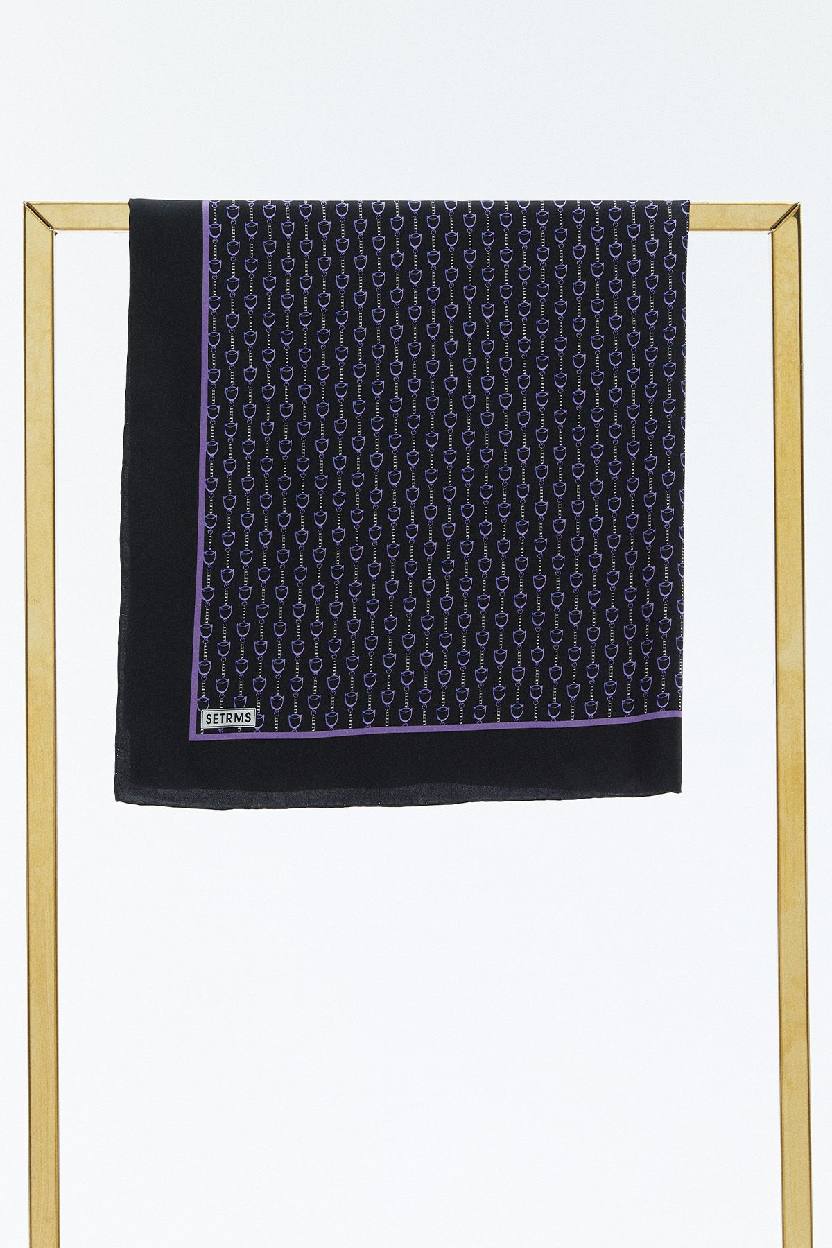 Setrms Örüntülü Twill İpek Eşarp