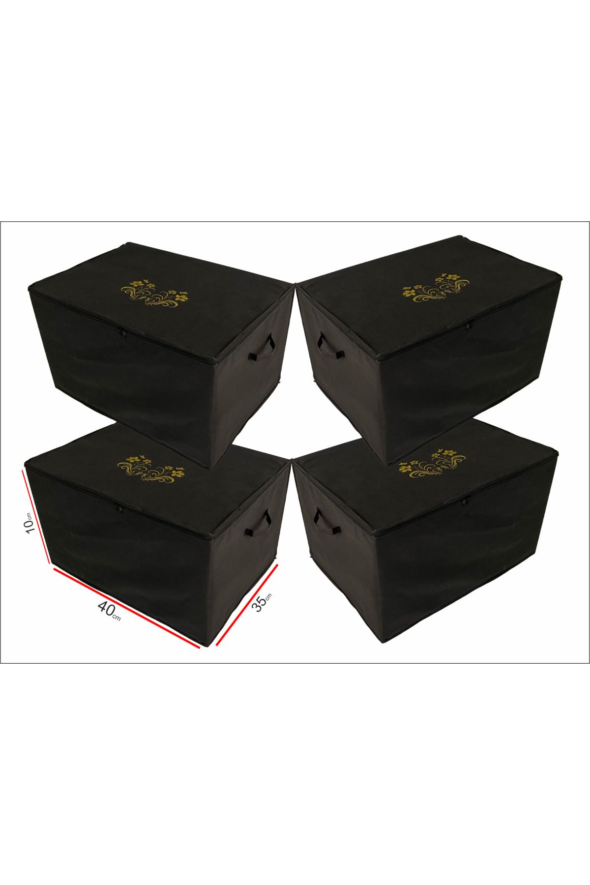 pinabah PİNABAH 4 ADET BAVUL İÇİ ORGANİZER HURÇ (40x35x10)