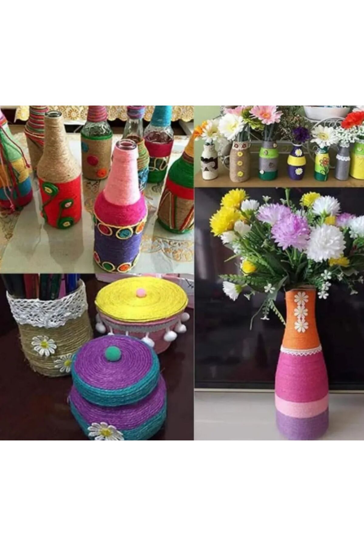 OZN AKSESUAR-Paper String, Coil Paper String, Bag Making, Hat Making, DIY Making (100Gr) G45 5
