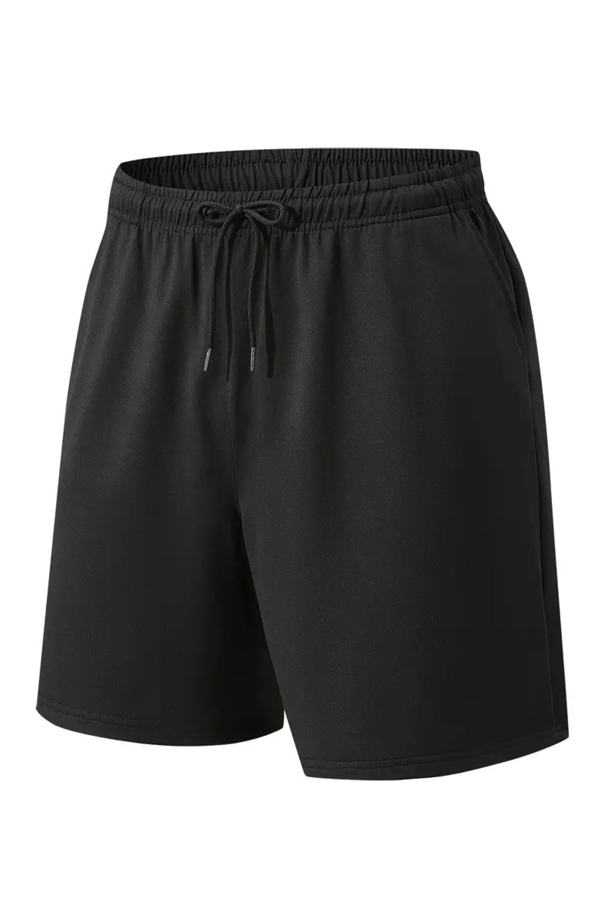 LOSMARY SİYAH ŞORT ESNEK RAHAT KALIP UNISEX