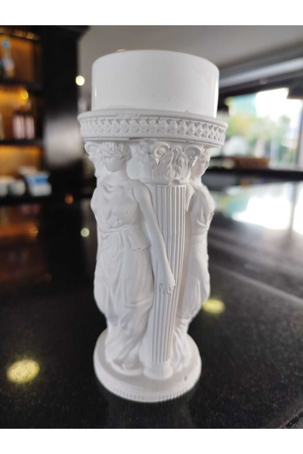 Breeze Candle :ev , Ofis Dekarasyonu Için Benzersiz Antik Sütun Mumluk