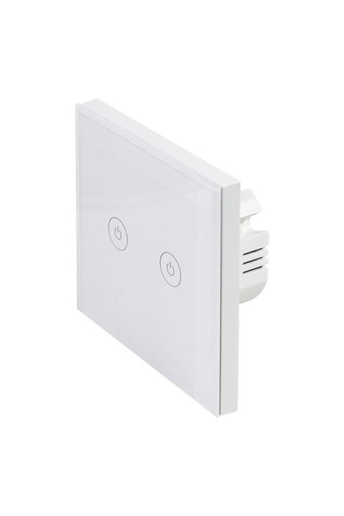 LogiLink-Intrerupator inteligent LogiLink SH0125, Wi-Fi, 2 butoane, touch control, indicator LED 3