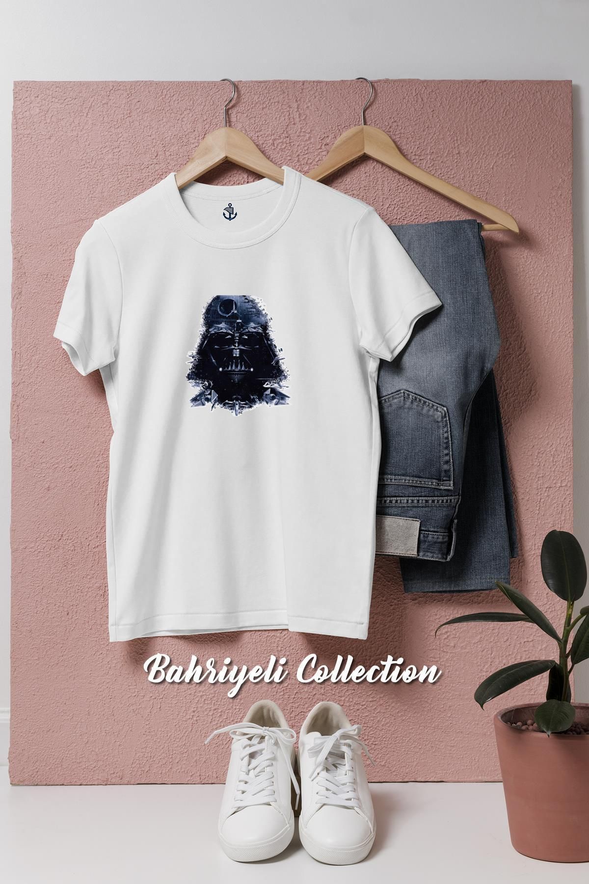 bahriyeli.jpeg Oversize Darth Vader From Star Wars İllustration Tasarımlı Unisex T-Shirt