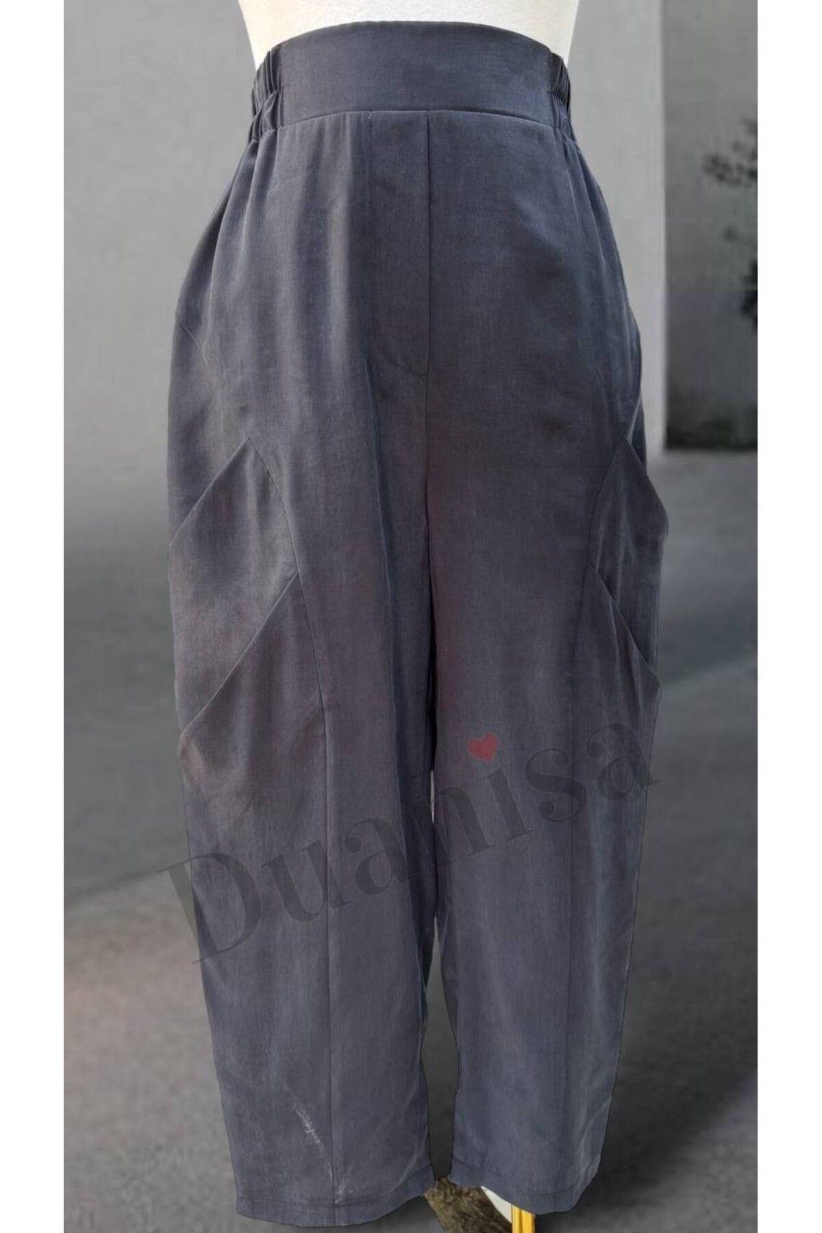Sentez Duti Keten Havuç Pantolon Z-5595