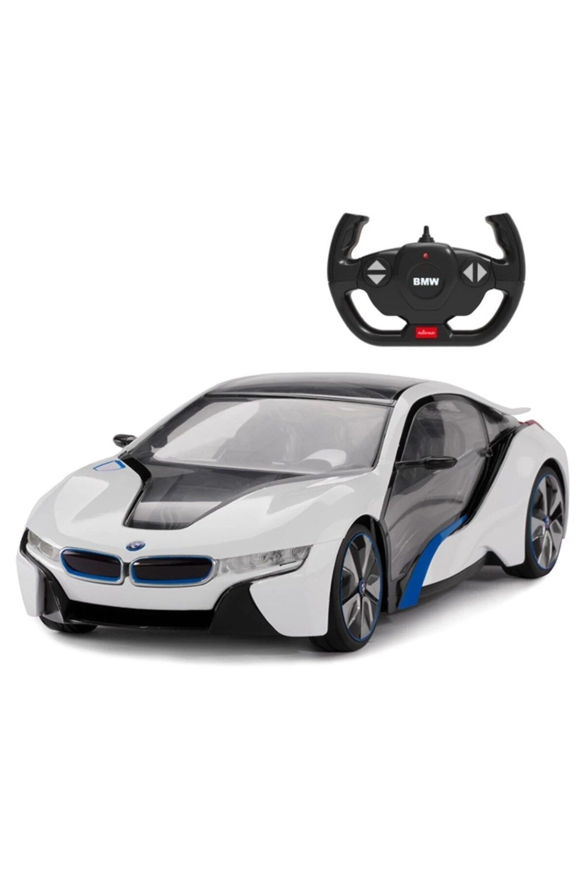 Rastar 1:14 Bmw İ8 Uzaktan Kumandalı Araba Beyaz 2.4 Ghz Işıklı Spor Araba