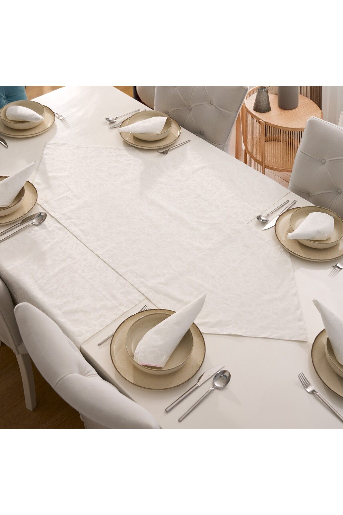 kesenegore 5 Parça Sofra Sunum Seti 4 Adet Amerikan Servisi Supla 35X45 cm + 1 Adet Dikdörtgen Runner - 50x150