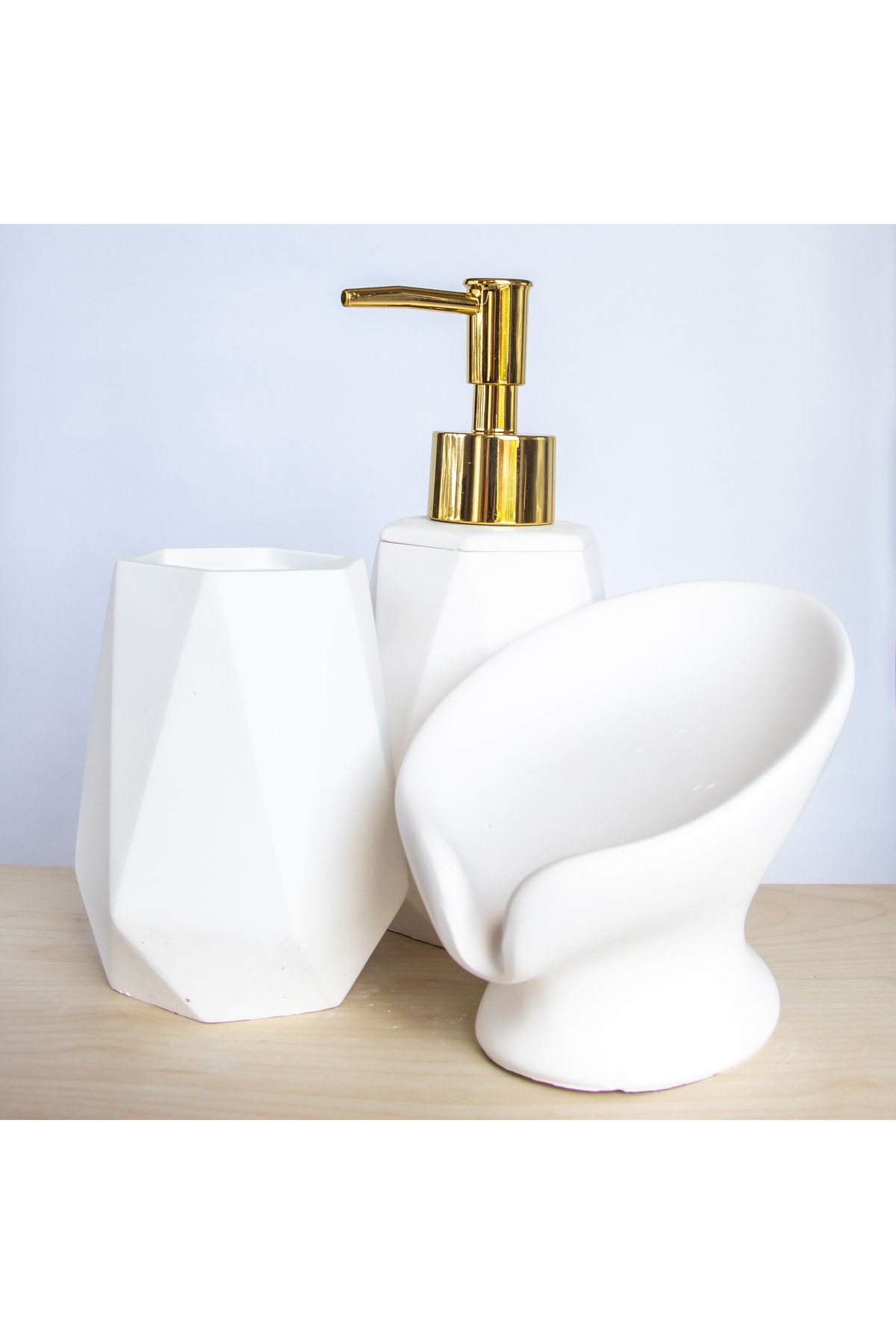 Tabula Rosa Art Üç Parça Banyo ve Mutfak Seti