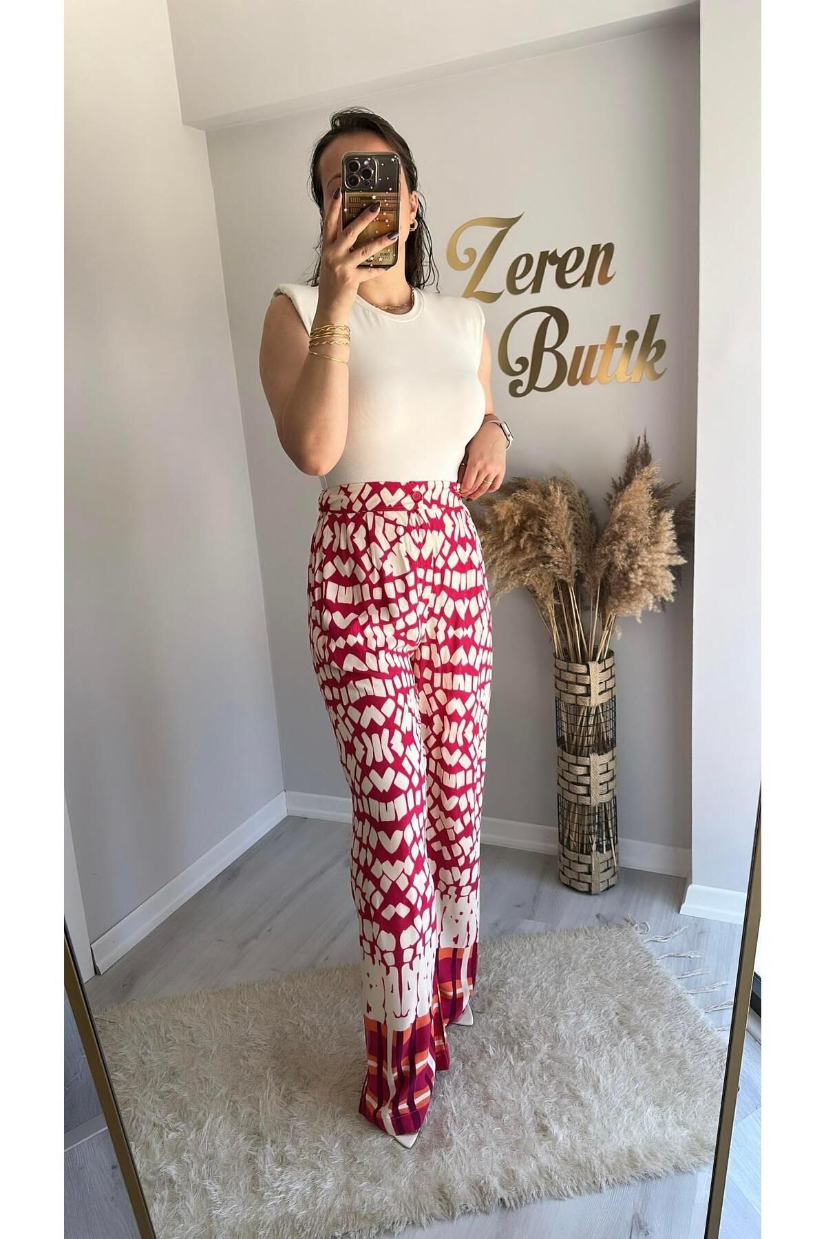 Tarz Noktası BELİ LASTİKLİ VİSKON PANTOLON