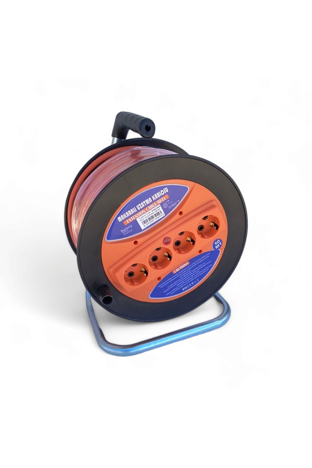 COBI SMART®-Extension cord with drum 3x2.5 mm², 40 m, 4 sockets, ergonomic carrying handle - COBI SMART® 12