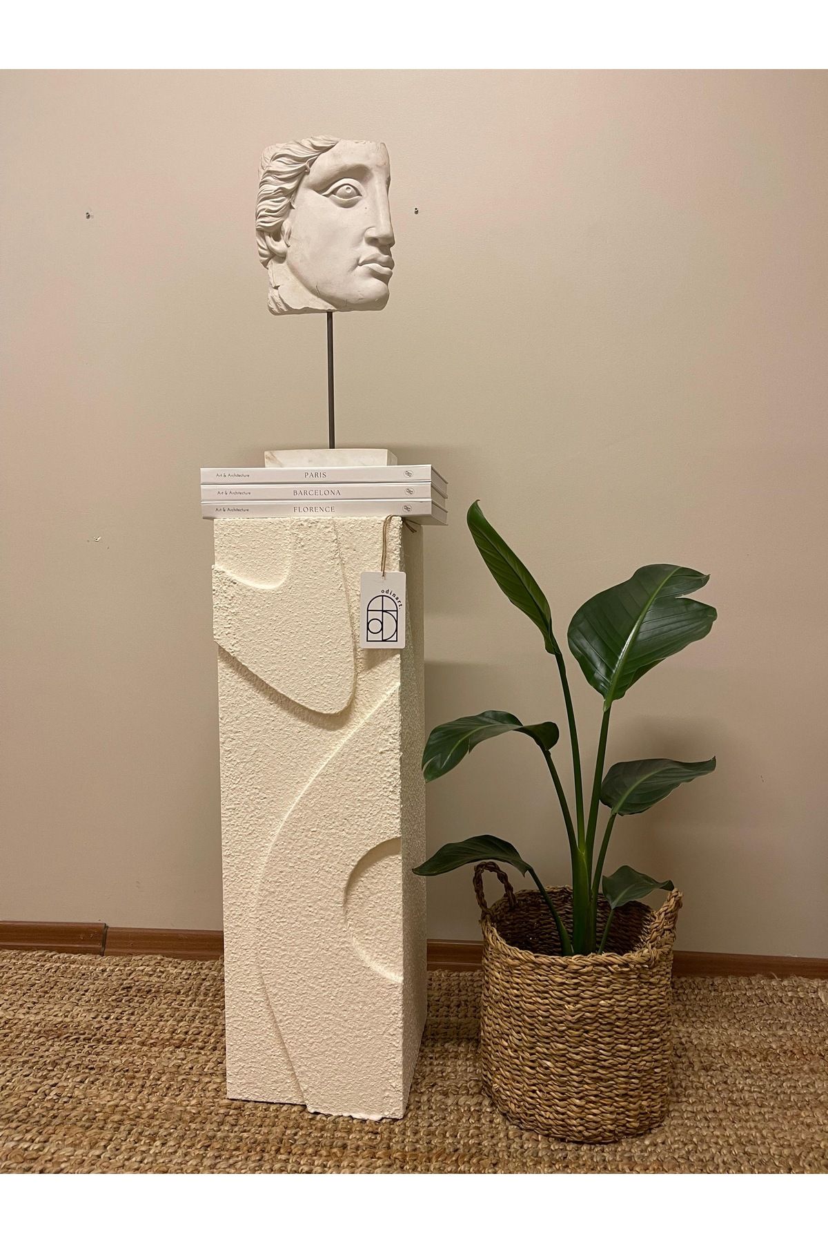 Odinart Dekoratif Sütun Üç Boyutlu Taş Kaplama 80cm