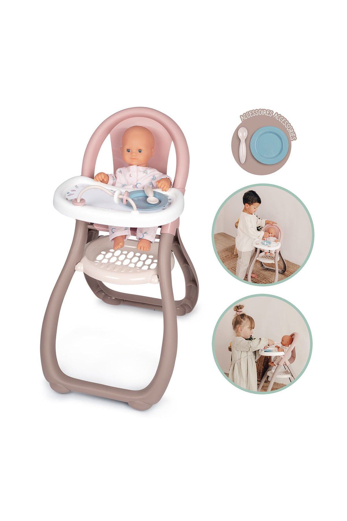 NillyToys 7600220370 Baby Nurse Oyuncak Bebek Mama Sandalyesi