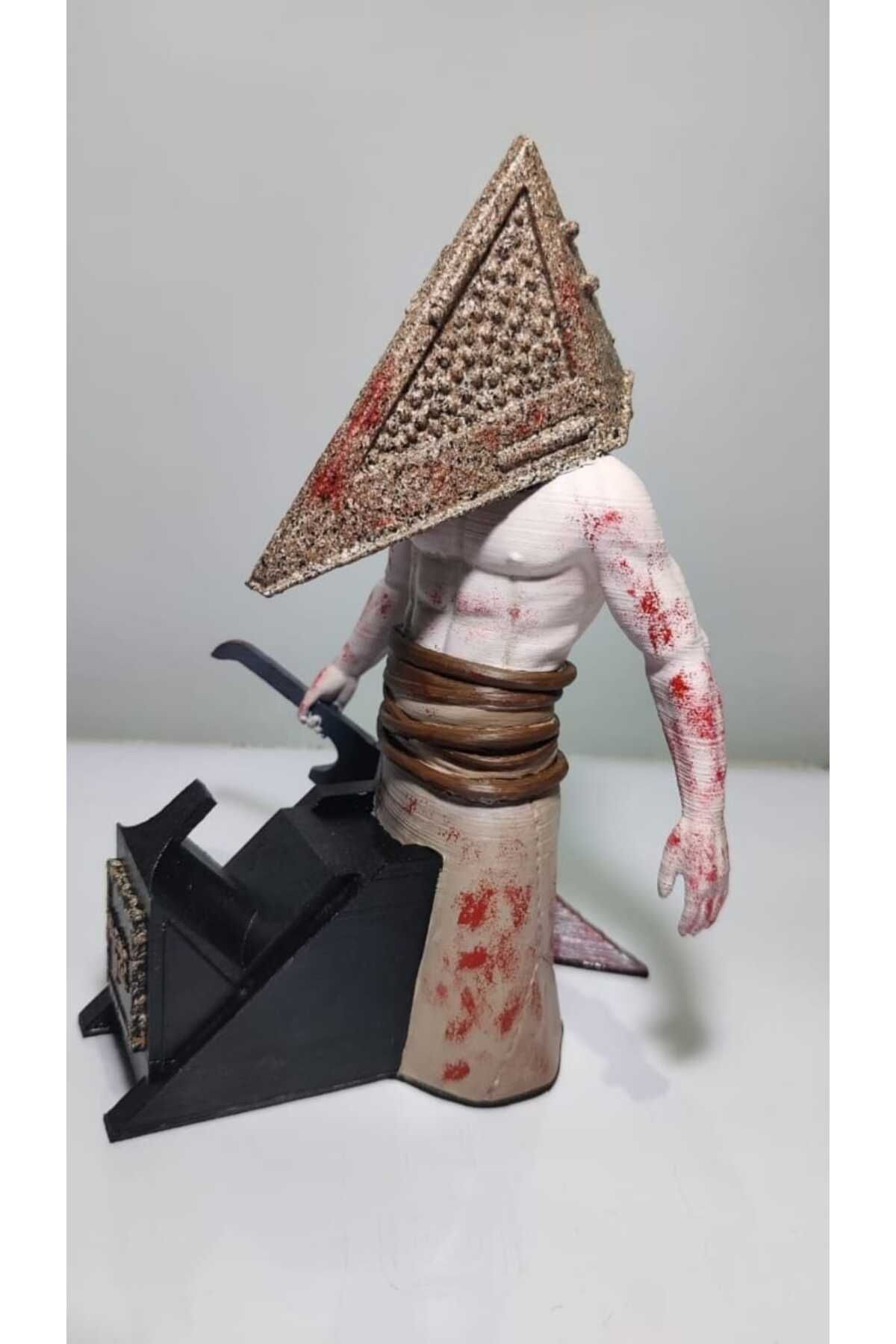 ValoriaConcept 🪓🔪 Pyramid Head Oyun Kol Standı – Korku Temalı 3D Baskı Koleksiyon Parçası! 🎮🩸