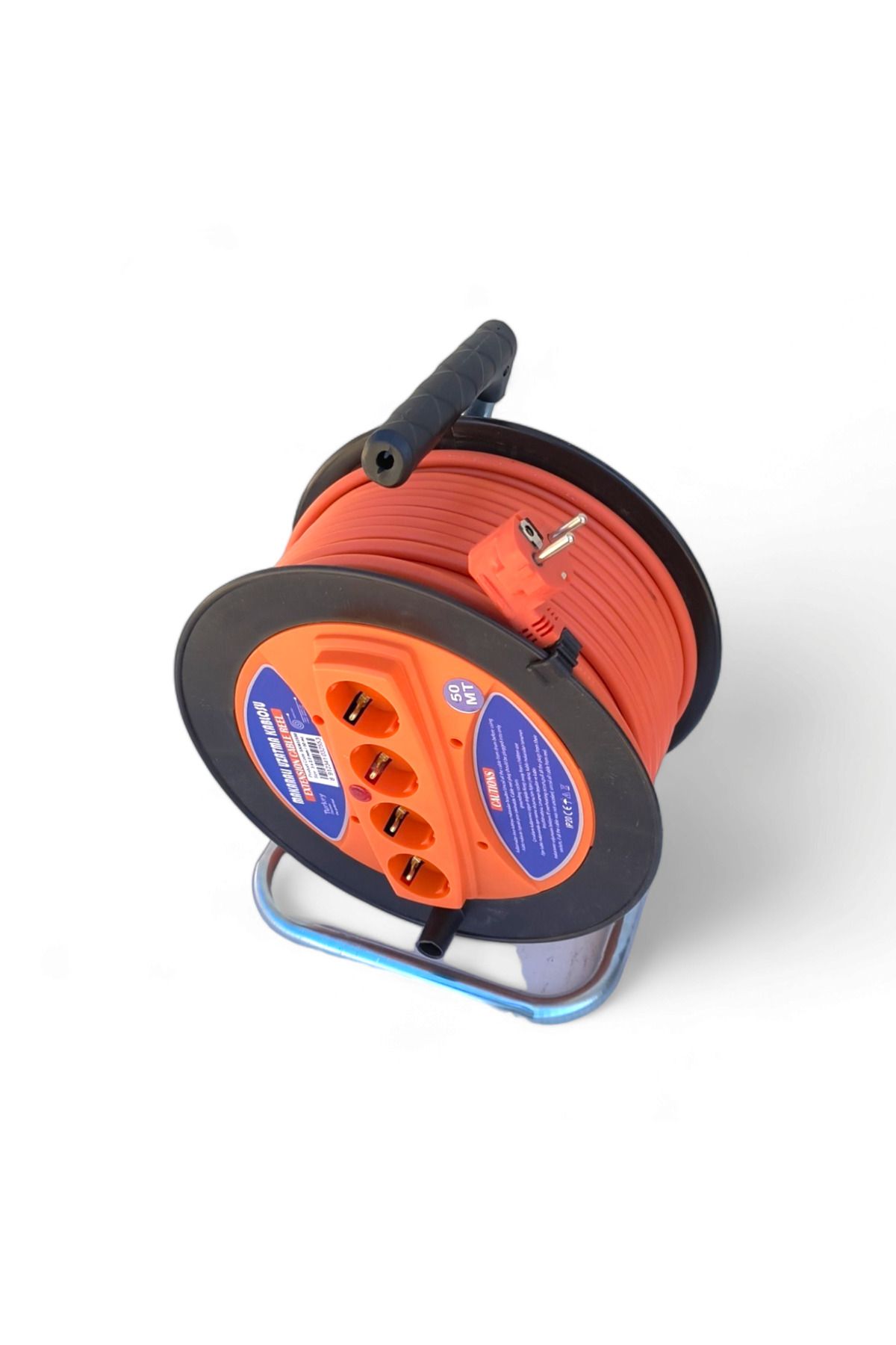 COBI SMART®-Extension cord with drum 3x2.5 mm², 40 m, 4 sockets, ergonomic carrying handle - COBI SMART® 5