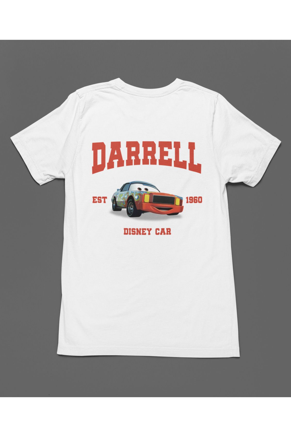 Bumeta Darrell Arabalar Cars Şimşek McQeen Unisex Tişört T-Shirt