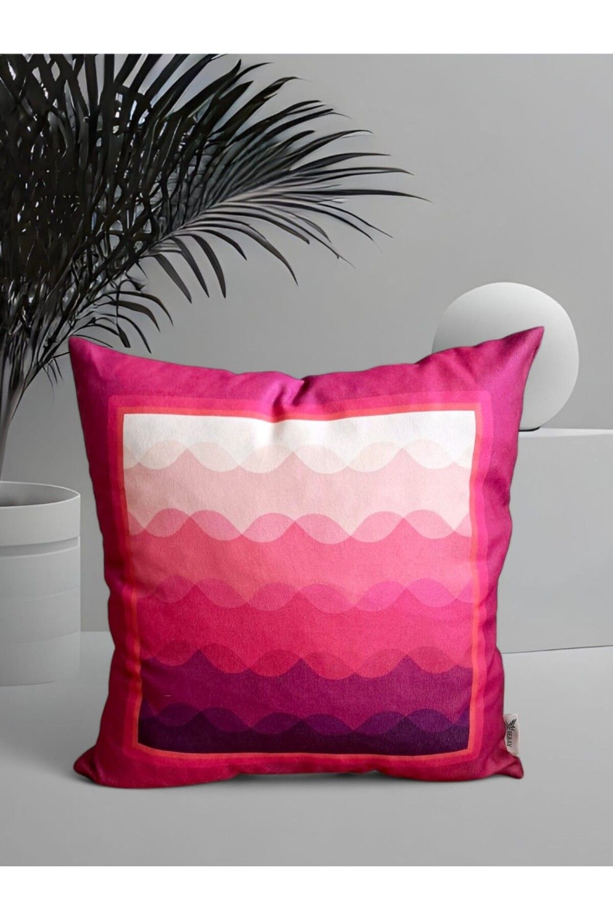Home BASKILI KIRLENT KILIFI - PEMBE DALGALAR