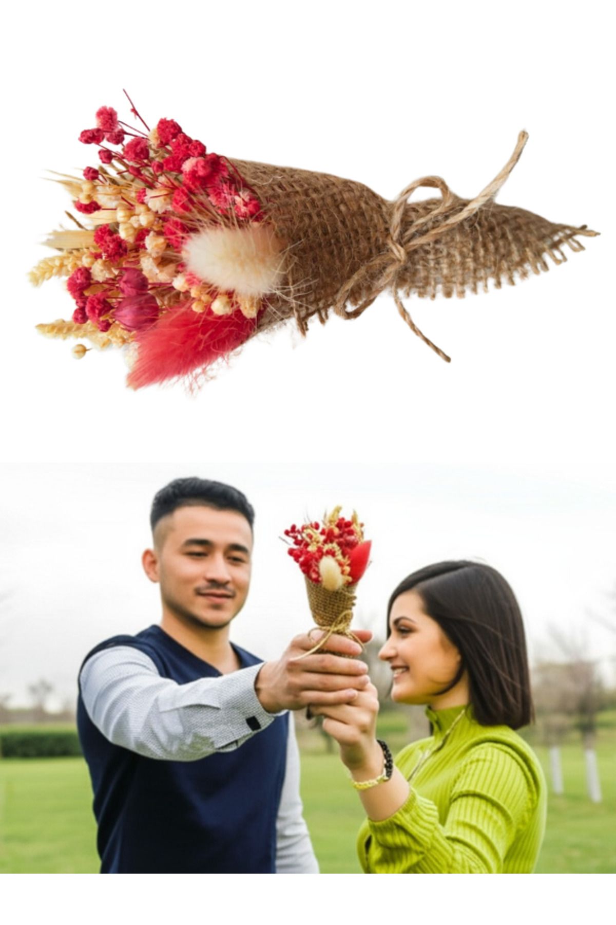 Bellanora 1 Adet Love Flowers Özel Tasarım Çiçek Buketi | Hot Tarz Hediye Koleksiyon Wheels Buket Aşk Buketi