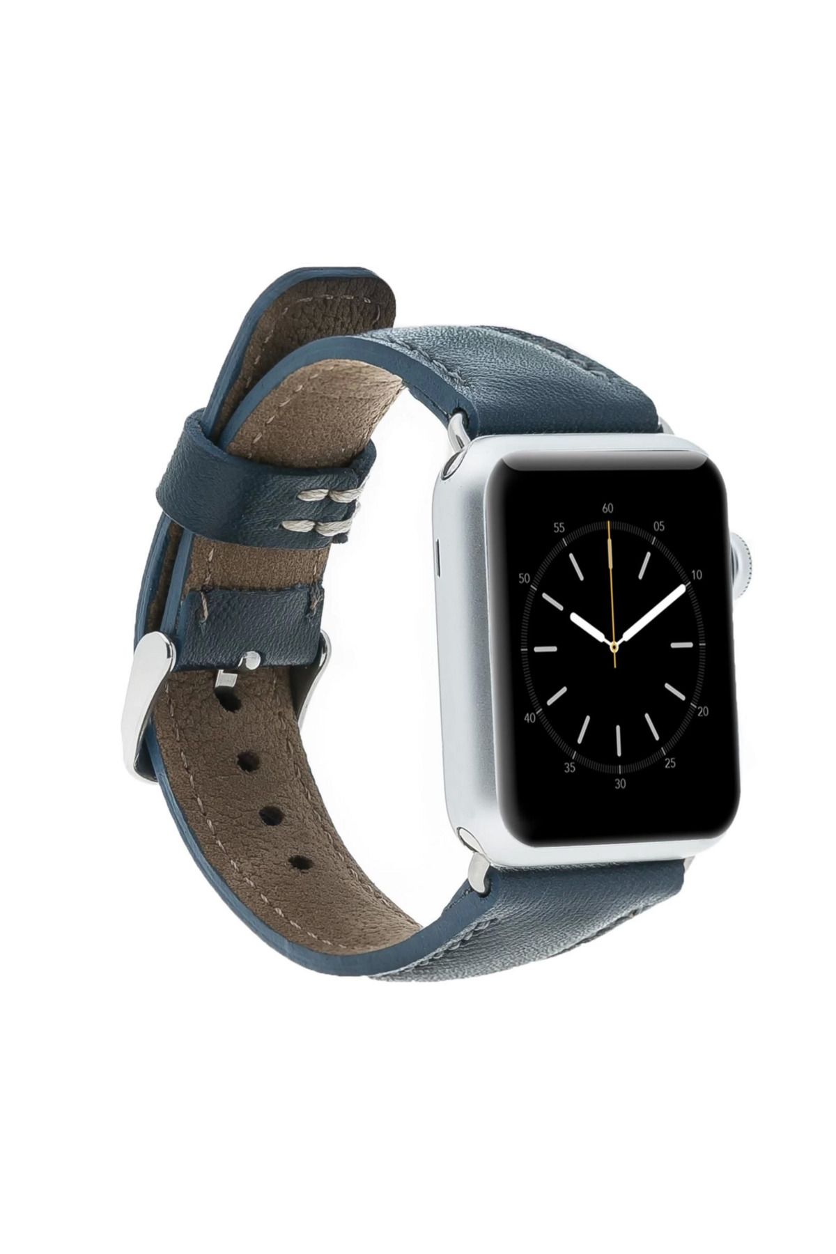 Modafiks Apple Watch Uyumlu Deri Kordon 38-40-41mm SNB Lacivert