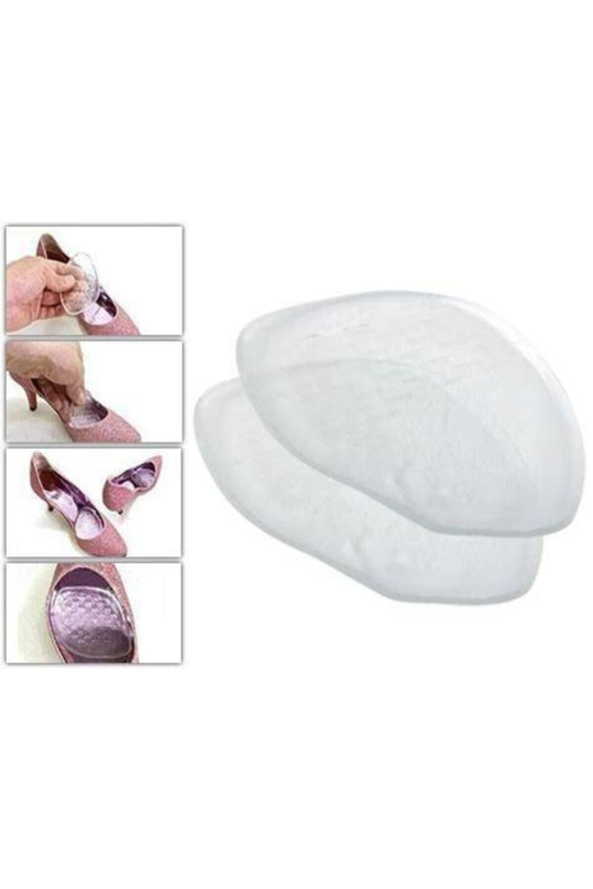 AboutThePerfect Şeffaf Jel Ayak Yastığı, Rahatlık ve Destek Sağlar, 2'li Set