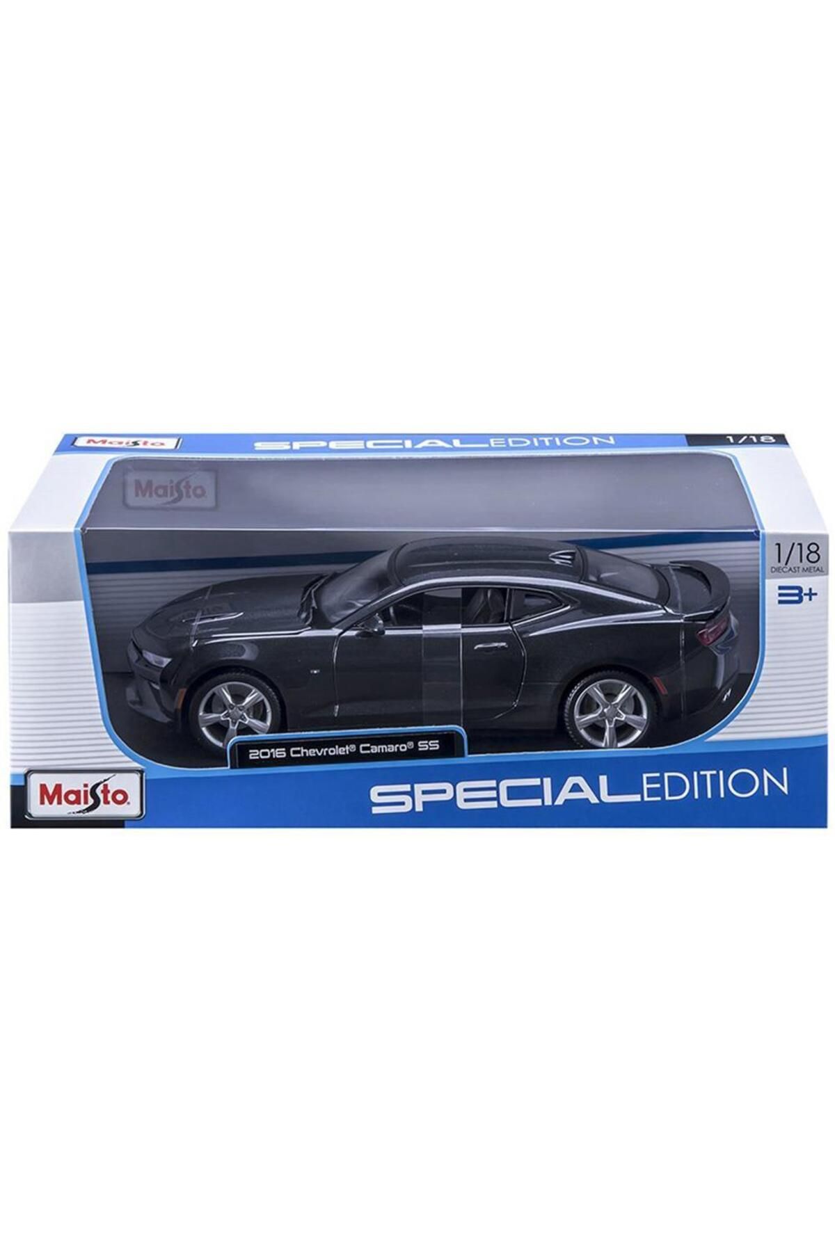 Maisto Diecast 2016 Chevrolet Camaro SS Koyu Gri Metalik 1/18 Diecast Model Araba
