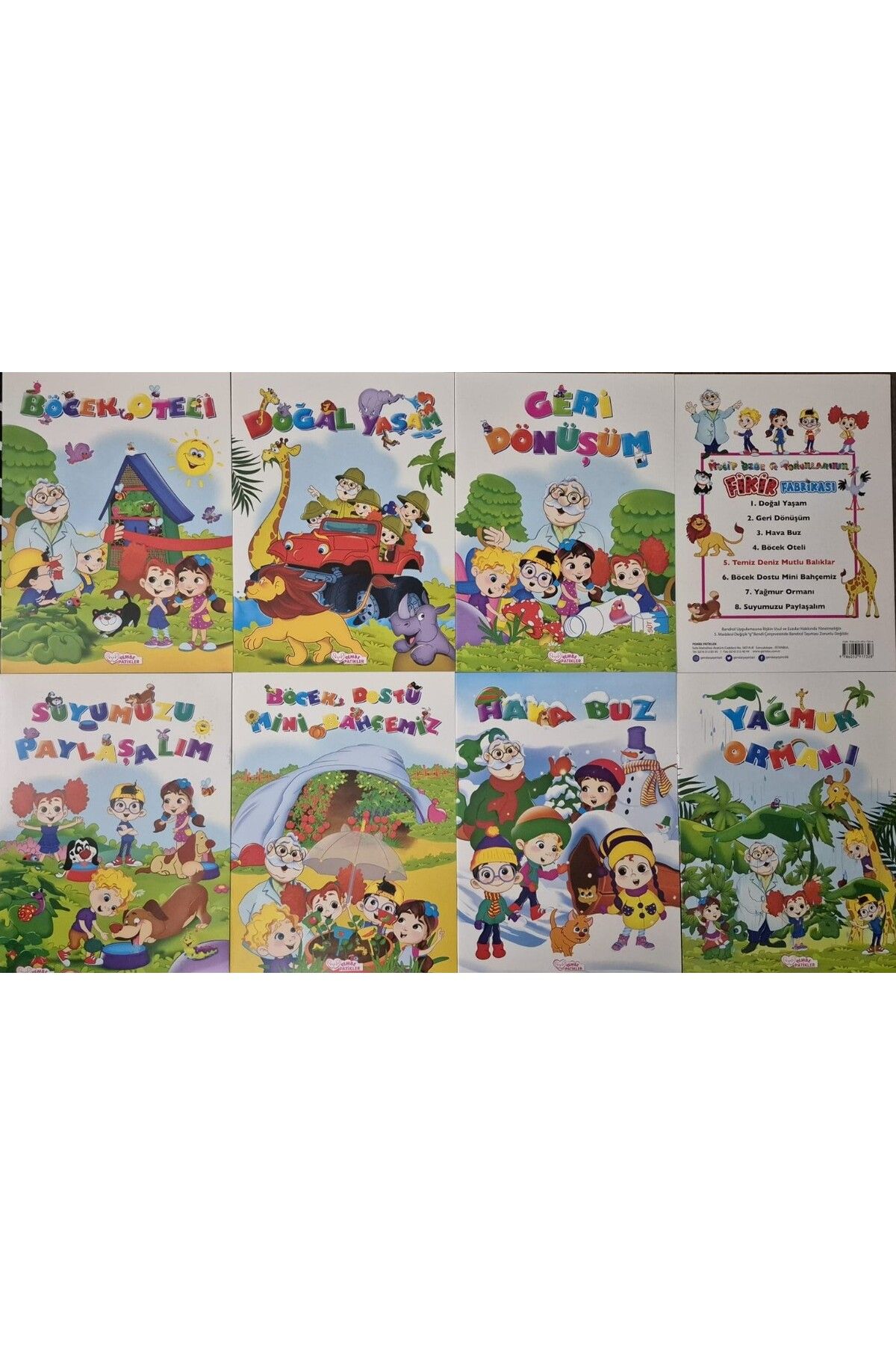 GENDAŞ ÇOCUK GENDAŞ - HİKAYE SETİ FİKİR FABRİKASI HİKAYELERİ (8 KİTAP + POŞETLİ) (OKUL ÖNCESİ)