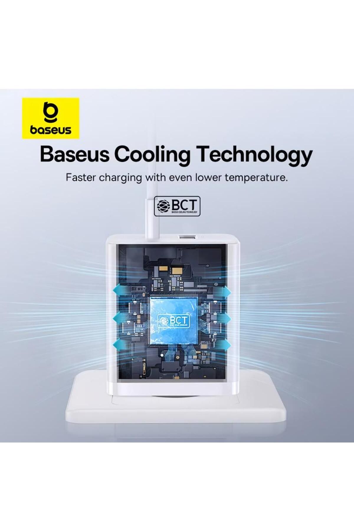 Baseus-Incarcator Retea Baseus Cube P10111404213-00, 30W, 2.4A, 1 x USB-A - 1 x USB-C (Alb) 8