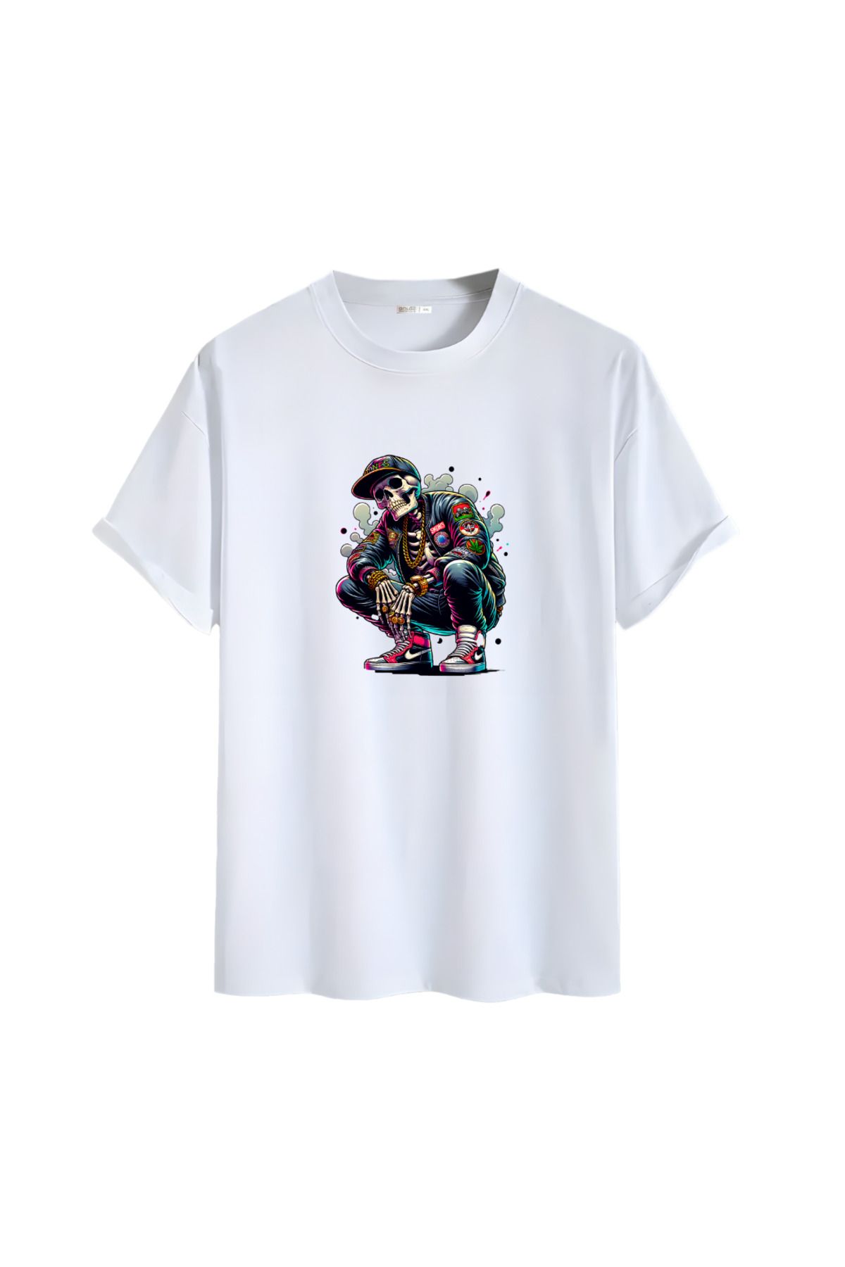 Gölge Store Animasyon Karakter Baskılı Oversize Unisex Tişört