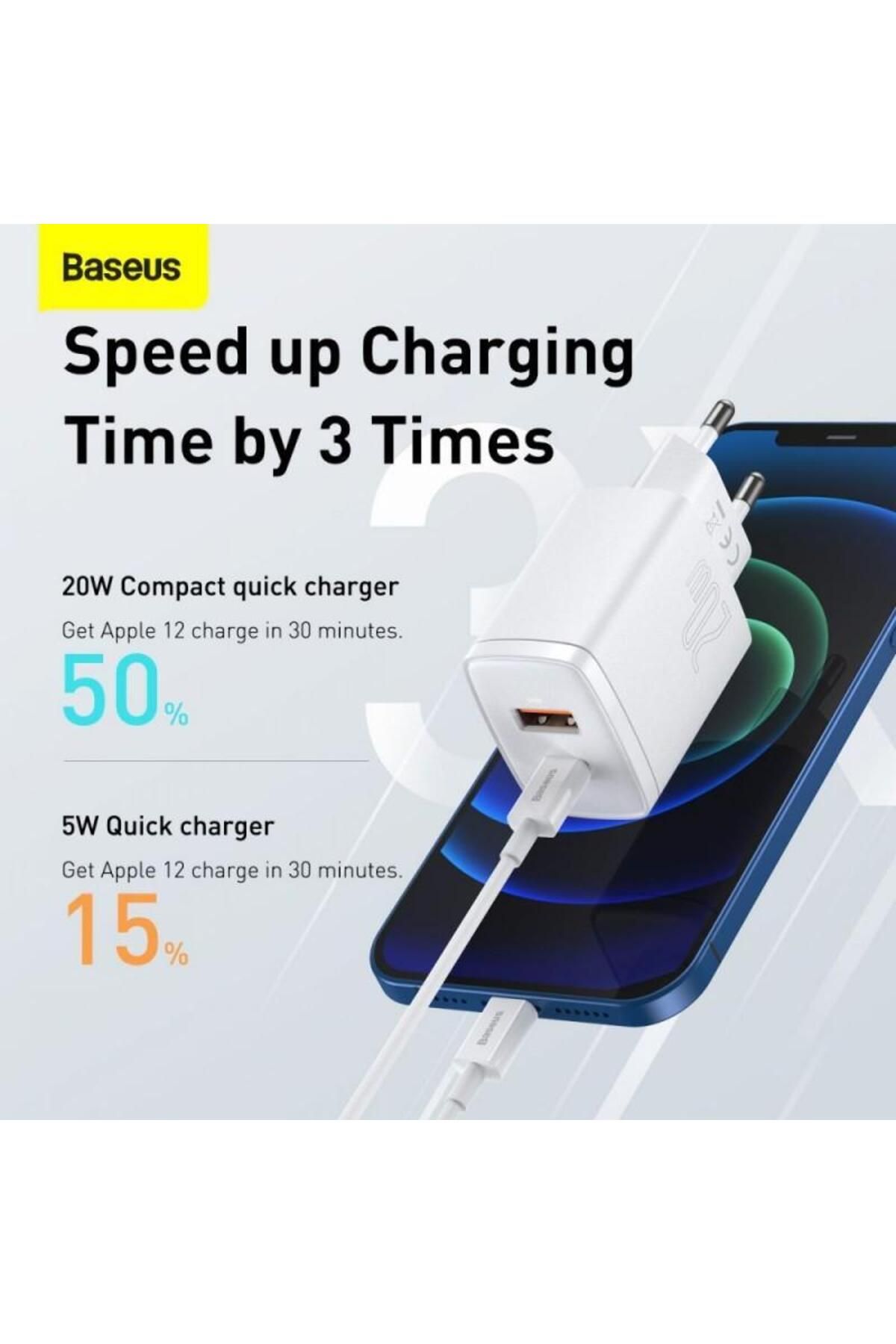 Baseus-Incarcator retea Baseus CCXJ-B02, USB/USB-C, Quick Charge 3.0, Power Delivery 3.0, 20W, Alb 5