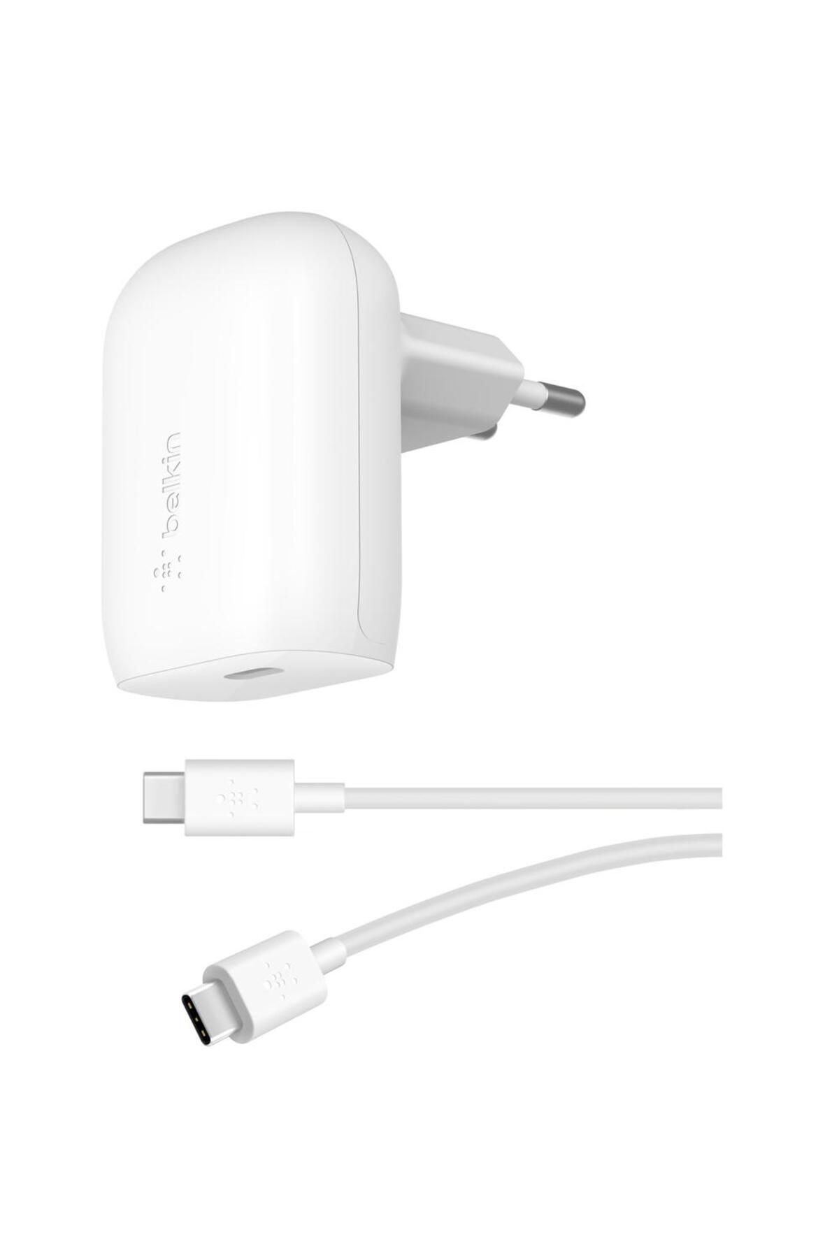 Belkin-Incarcator retea Belkin, Boost Charge, 30W PD PPS + CABLU USB-C LA USB-C , Alb 1