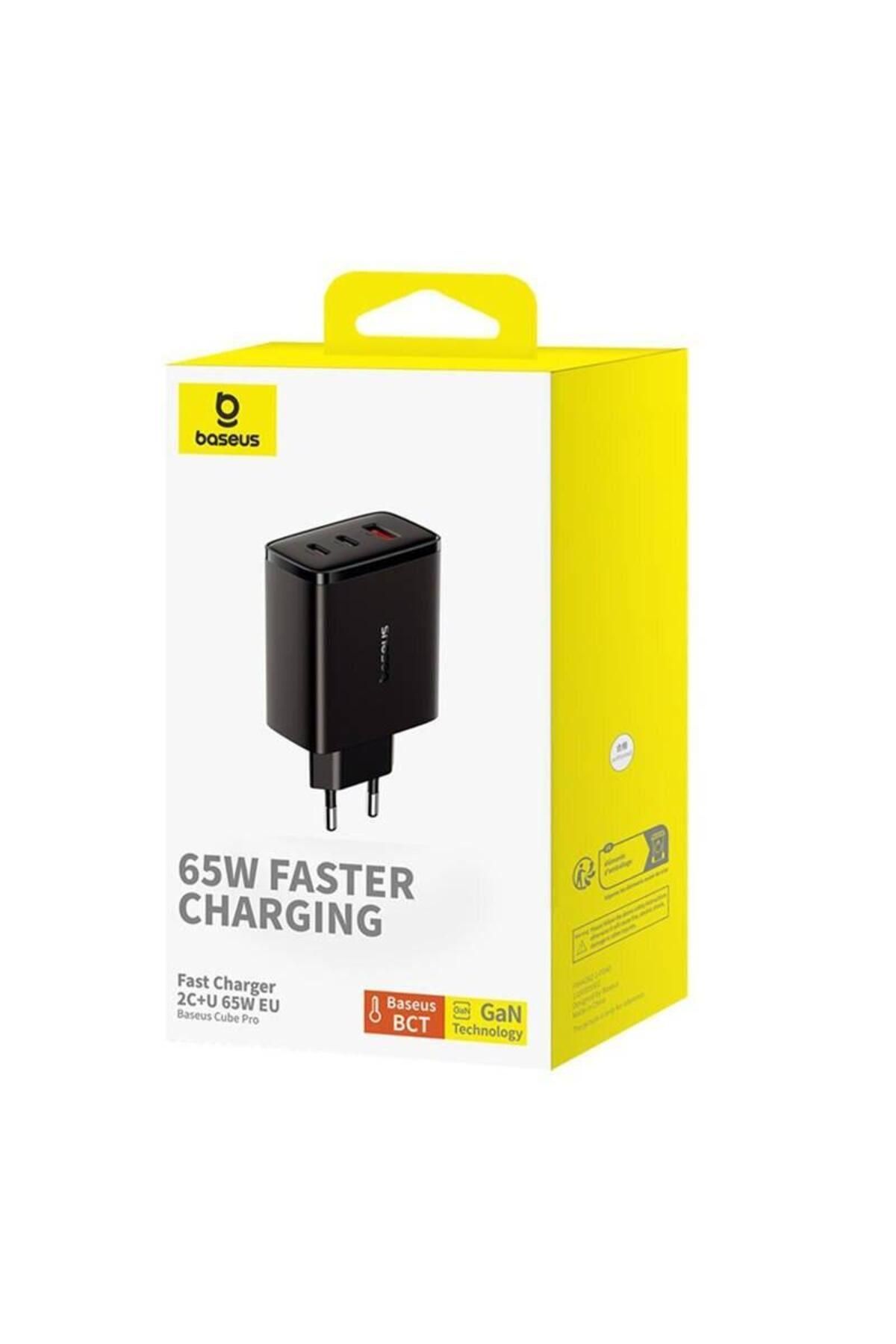 Baseus-Incarcator de retea Baseus OS-Cube Pro, 2x USB-C + USB, 65W, Negru 7