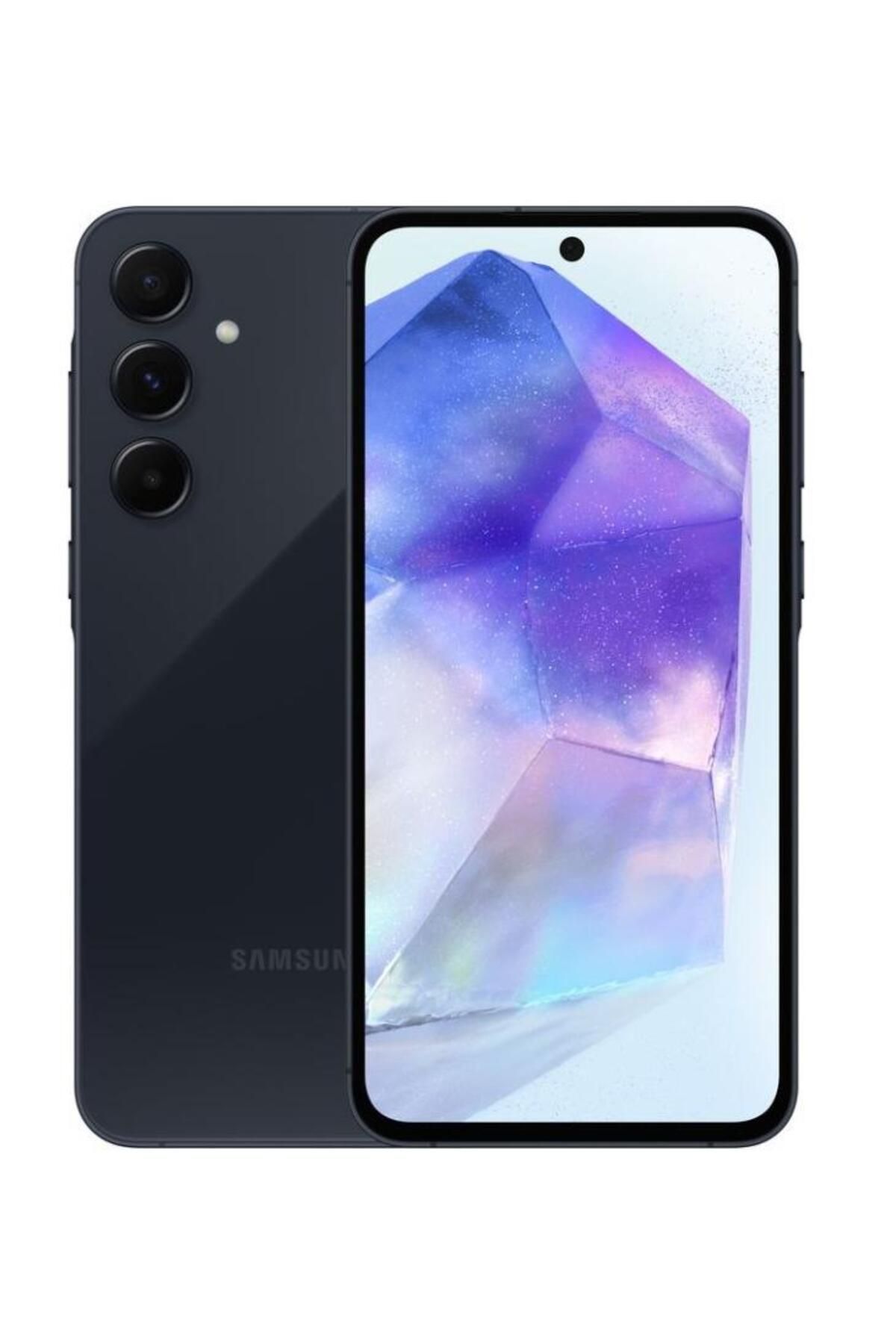 Samsung-Smartphone Galaxy A55 5G, ecran Super AMOLED de 6,6", cameră de 50 MP, memorie RAM de 256 GB, procesor Exynos 1480, albastru 1